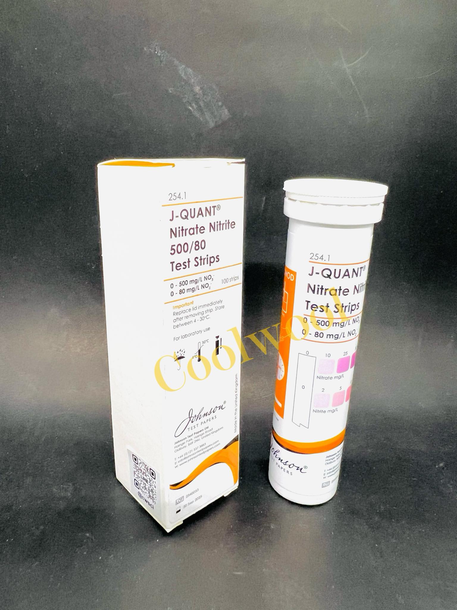 กระดาษทดสอบไนเตรท/ไนไตร์ท Nitrate / Nitrite 500/80 (100 strips/pk)