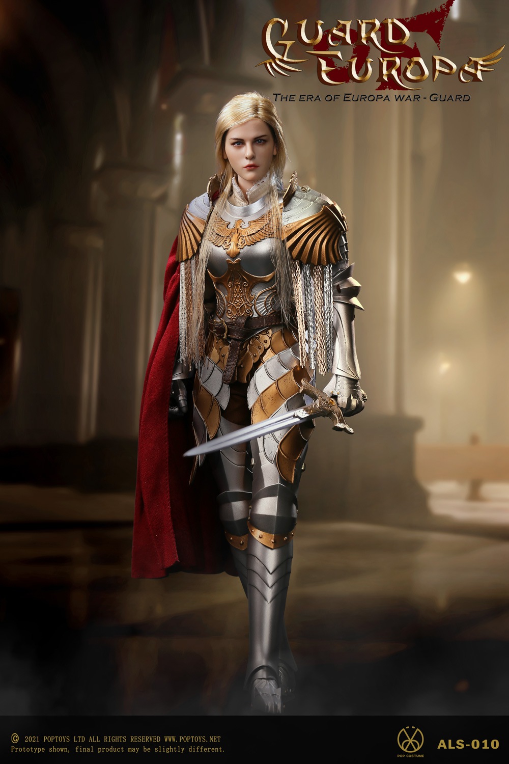 POPTOYS ALS010 1/6 Eagle Knight Guard Silver Armor Version