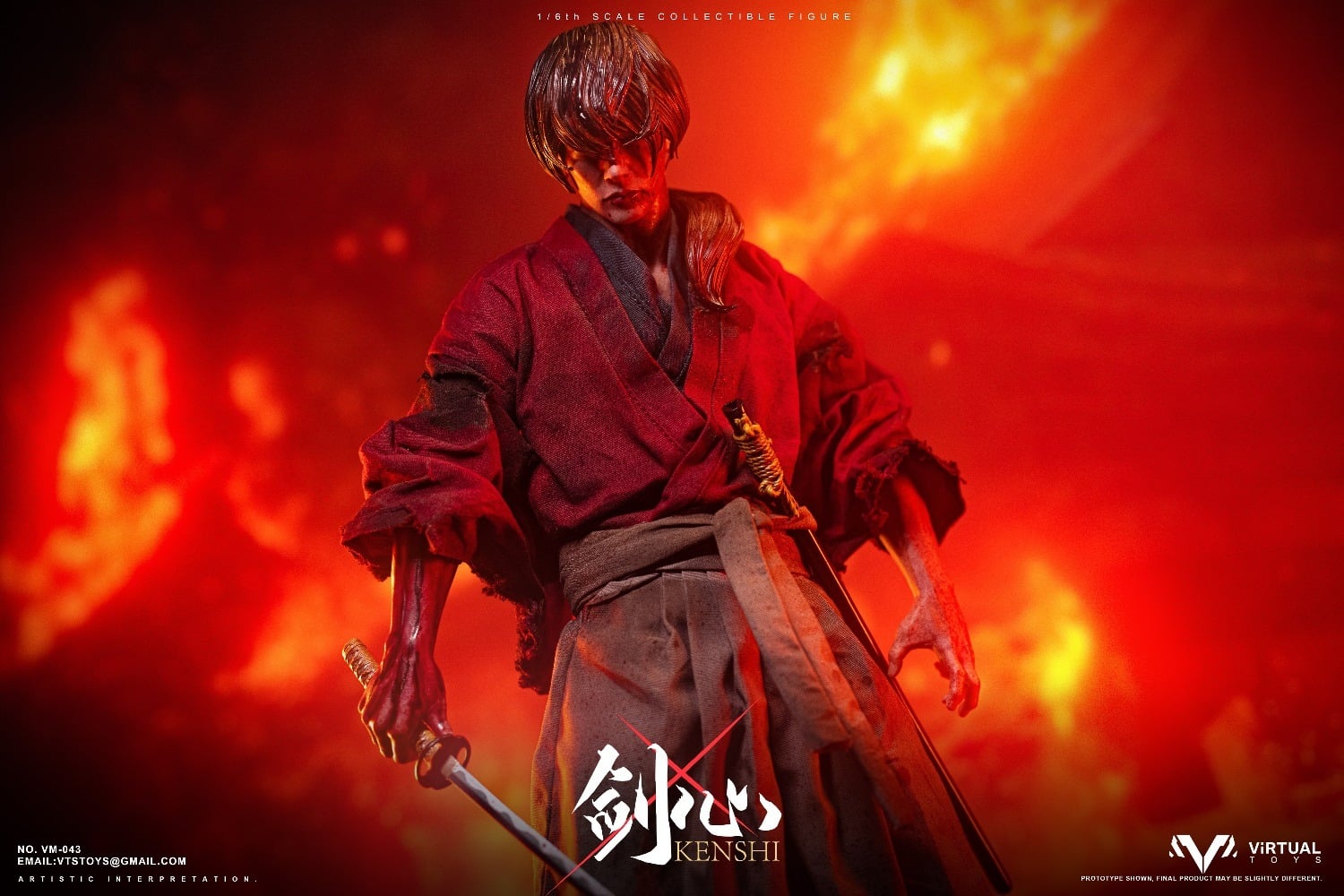 VTSTOYS VM-043B 1/6 KENSHI (Final Battle Ver.)