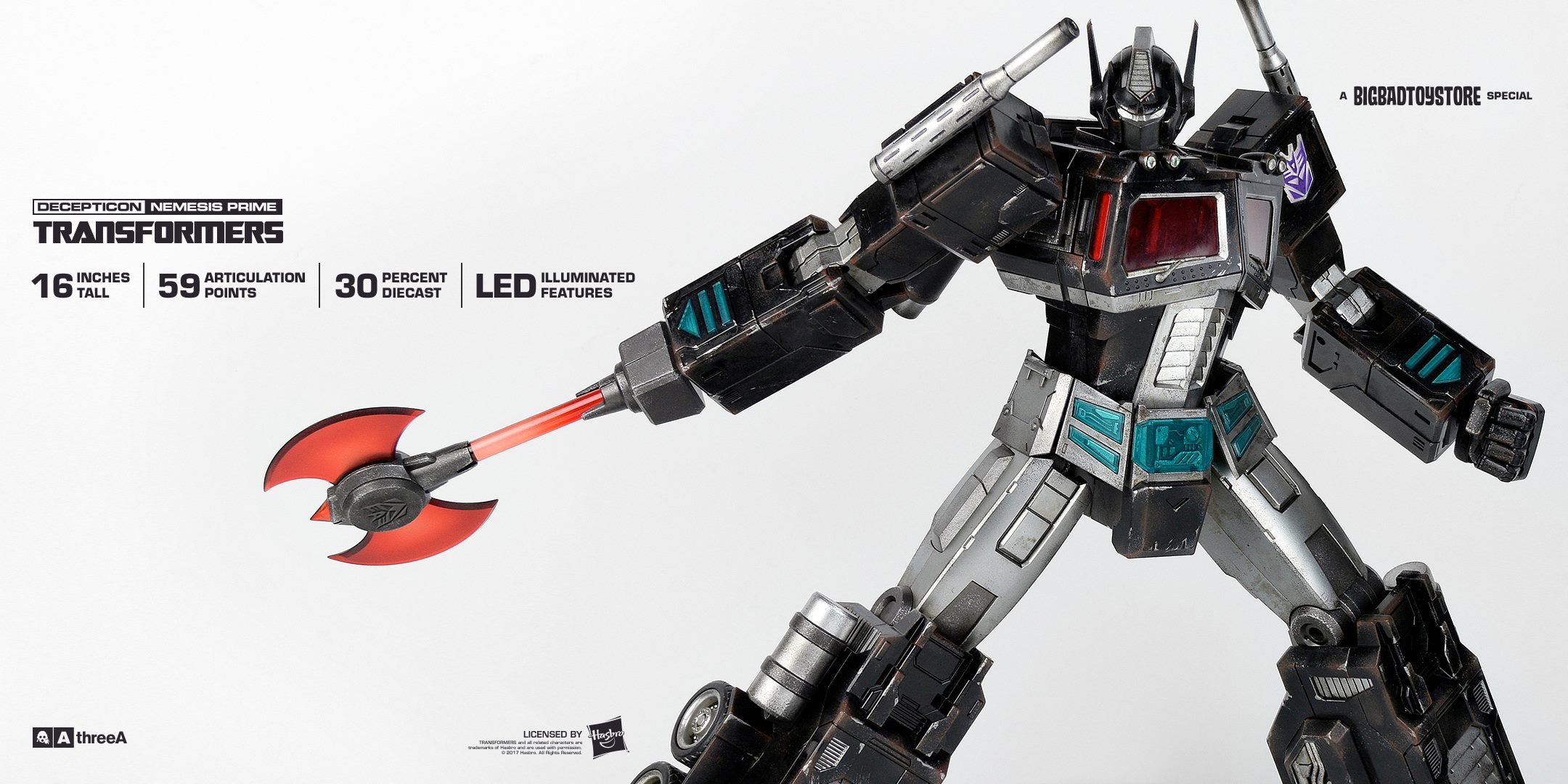 3AthreeA Transformers 16 G1 Nemesis Prime