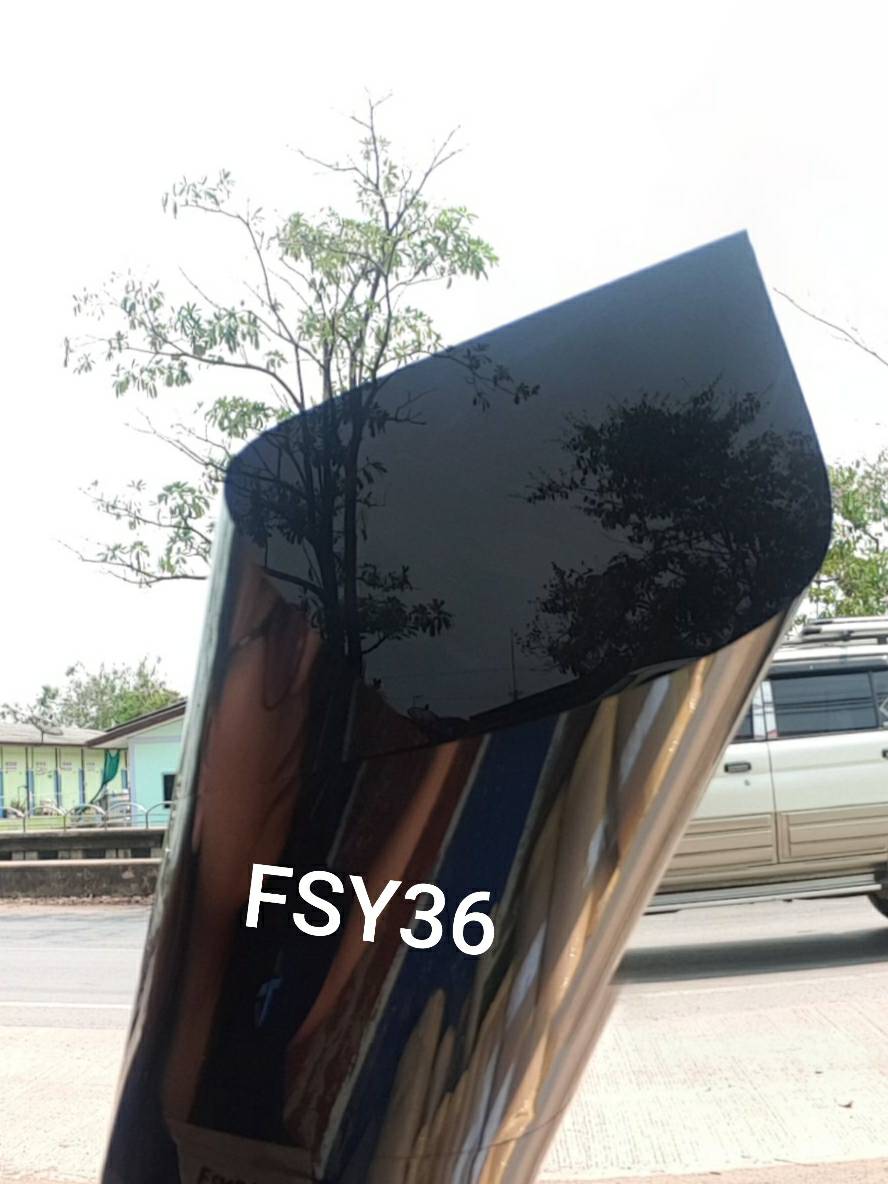 lala flim ฟิล์มติดกระจกปรอท กว้าง 60cm.แบบกาวในตัว black 60CM*1M