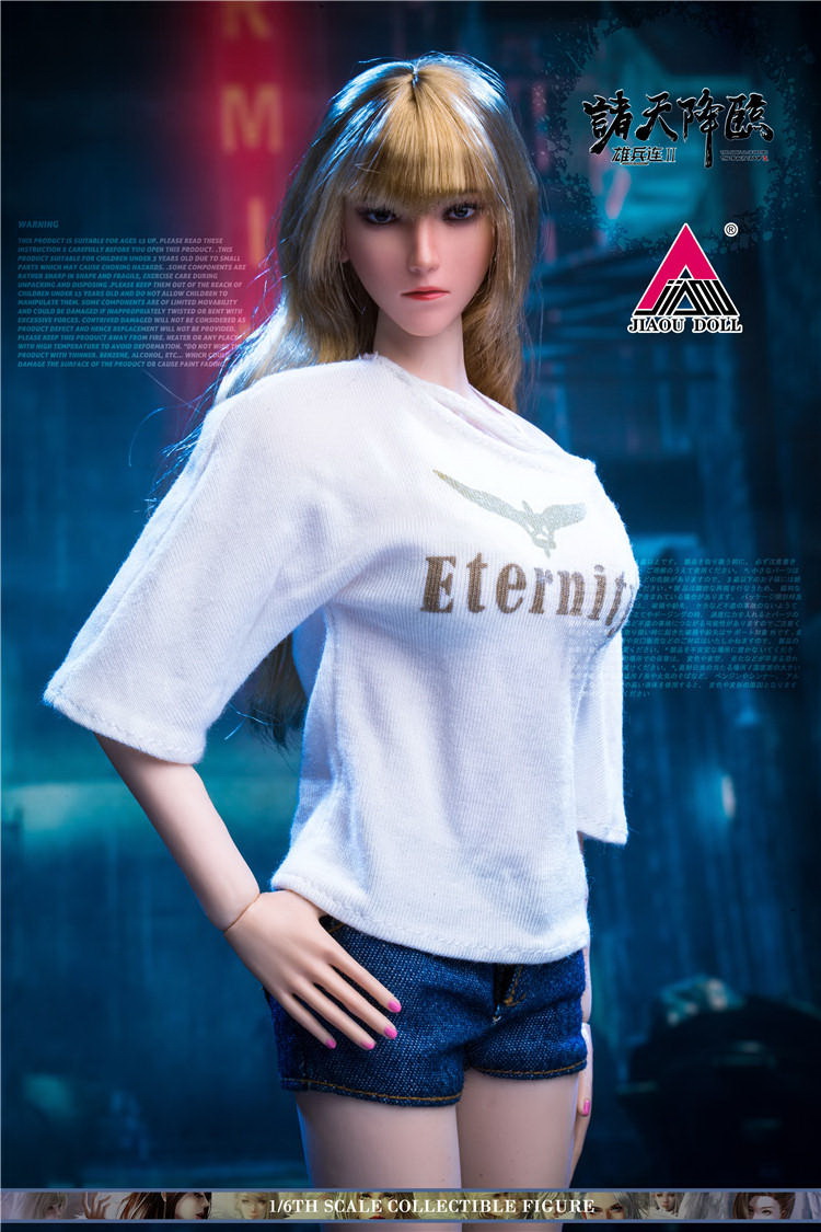 CS-001 1/6 The Advent of the Crowns of the Crown Angels - Queen (wearing the crown) / Running Hair / Casual wear