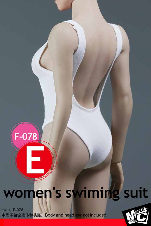 SUPERMCToys F-078 Women's Swimming Suit & Sheer Bodysuit