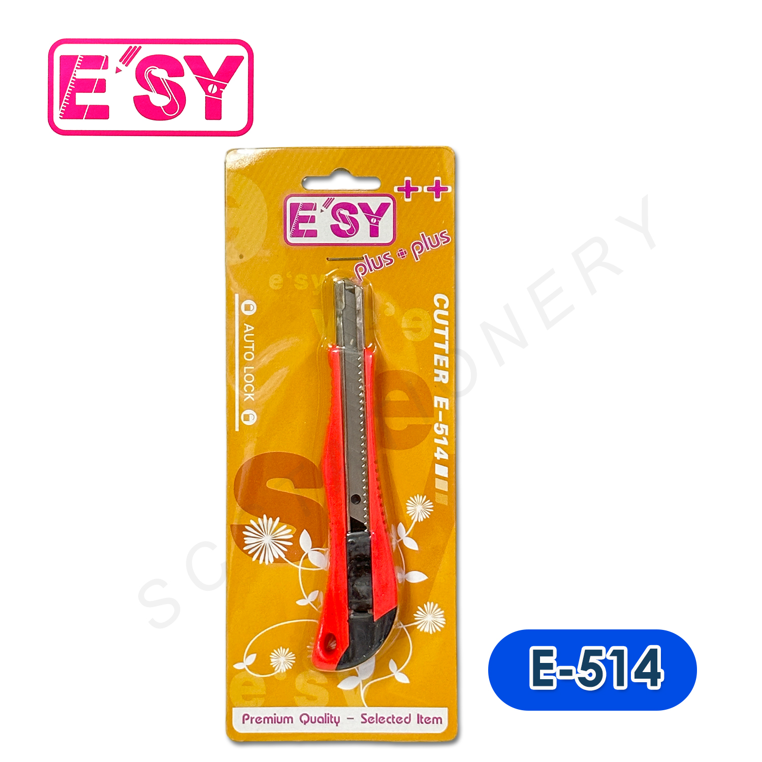 มีดคัตเตอร์เล็ก อีซี่ NO.E-514 คละสี 1ชิ้น