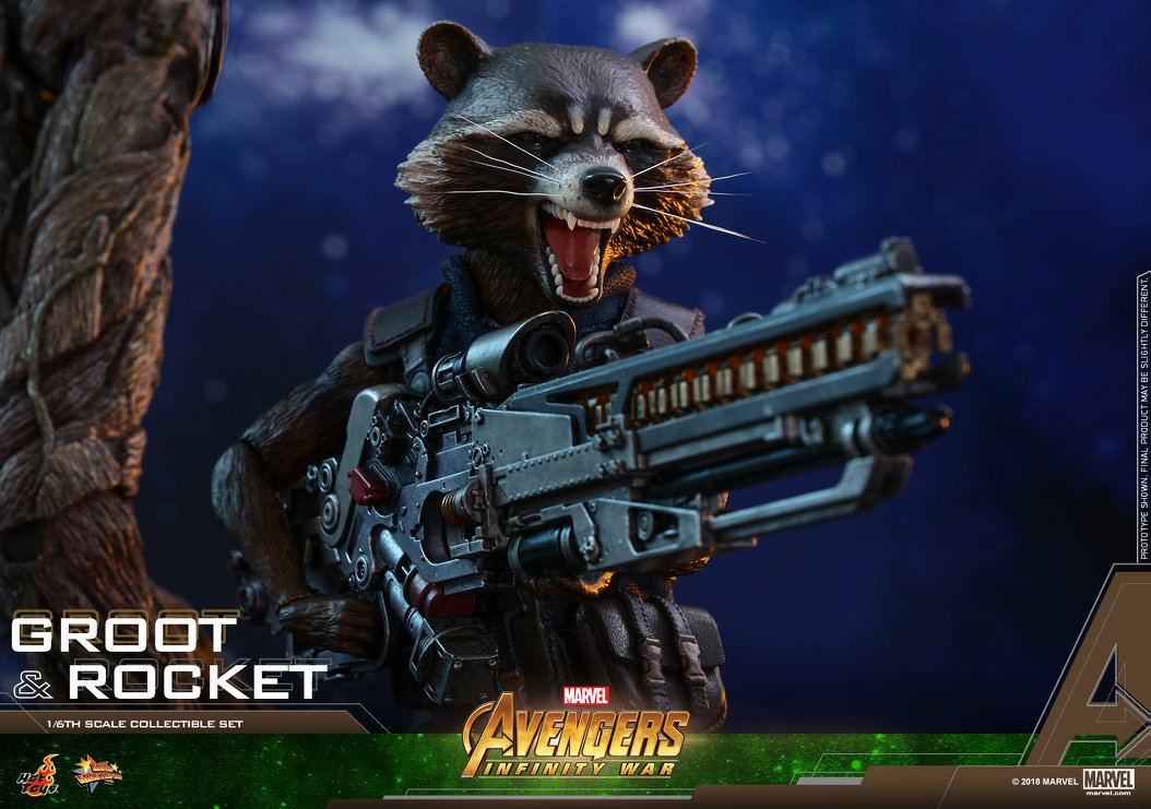 Hot Toys MMS476 AVENGERS: INFINITY WAR - GROOT & ROCKET