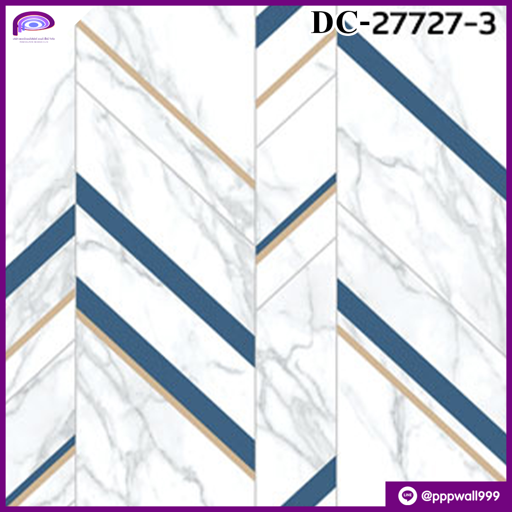 ลายหินอ่อน สีน้ำเงิน ทอง DC 27727-3