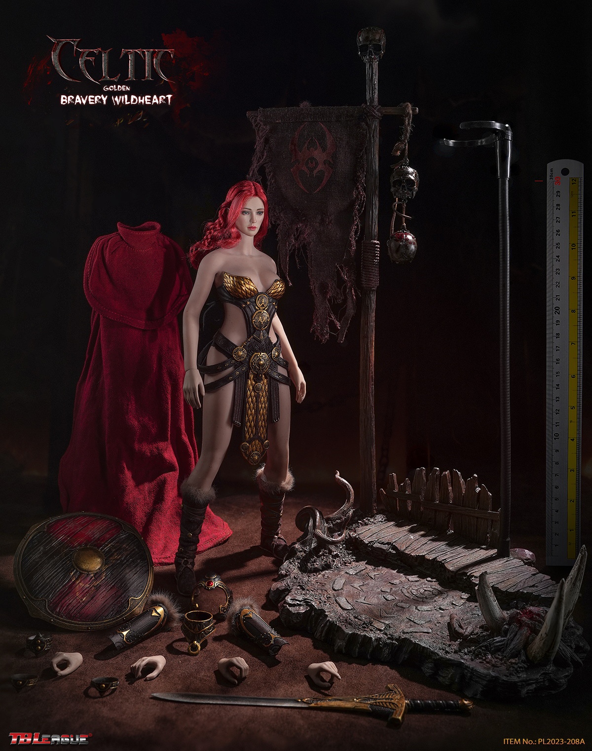 TBLeague PL2023-208A 1/6 Celtic Bravery Wildheart (Golden)