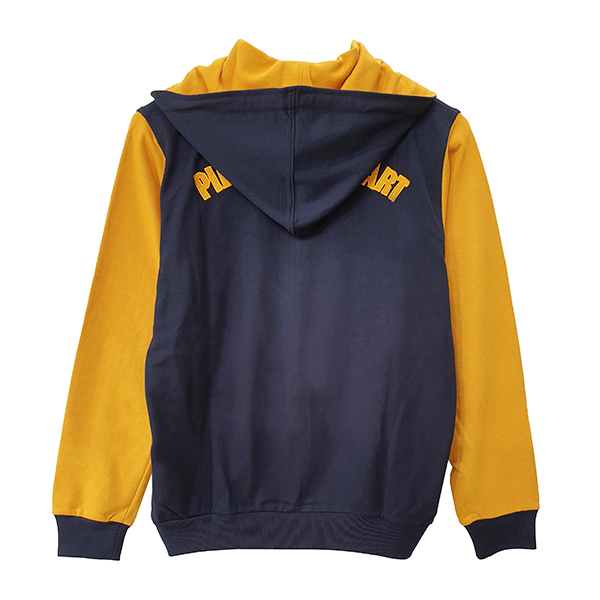 เสื้อฮู้ดลายลอว์ วันพีช สีกรมแขนเหลือง (Sweater Hood One Piece Law)