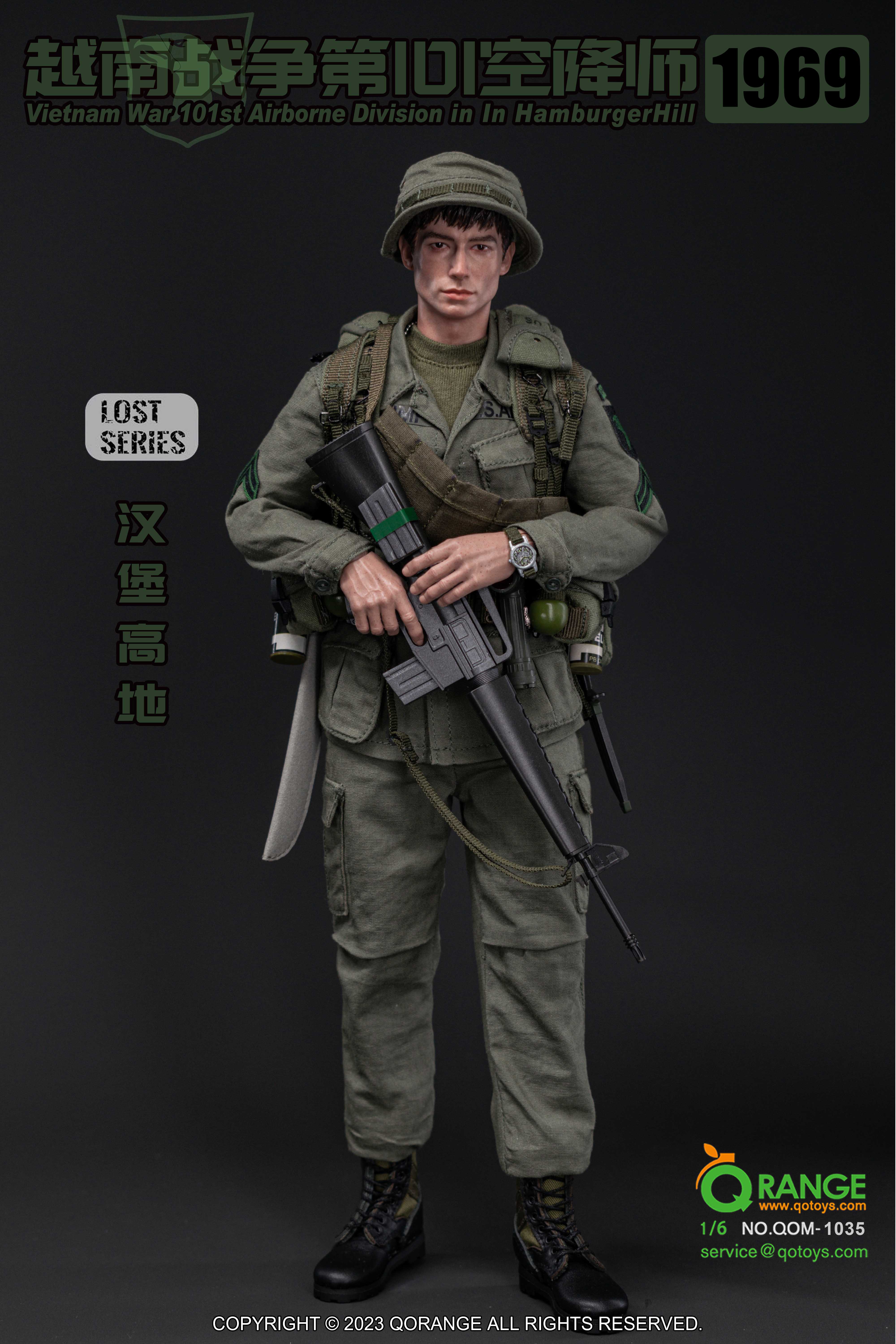 QORANGE QOTOYS QOM-1035 1/6 Vietnam War 101st Airborne Division in Hamburger Hill 1969
