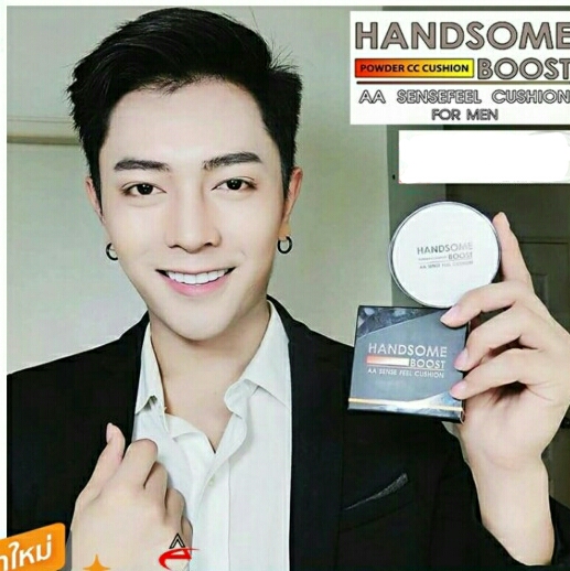 แป้งพัฟ ผู้ชาย Handsome Boost SPF 50 แฮนซั่มบูธ แฮนซั่มบูส ปริมาณ 15 กรัม d182