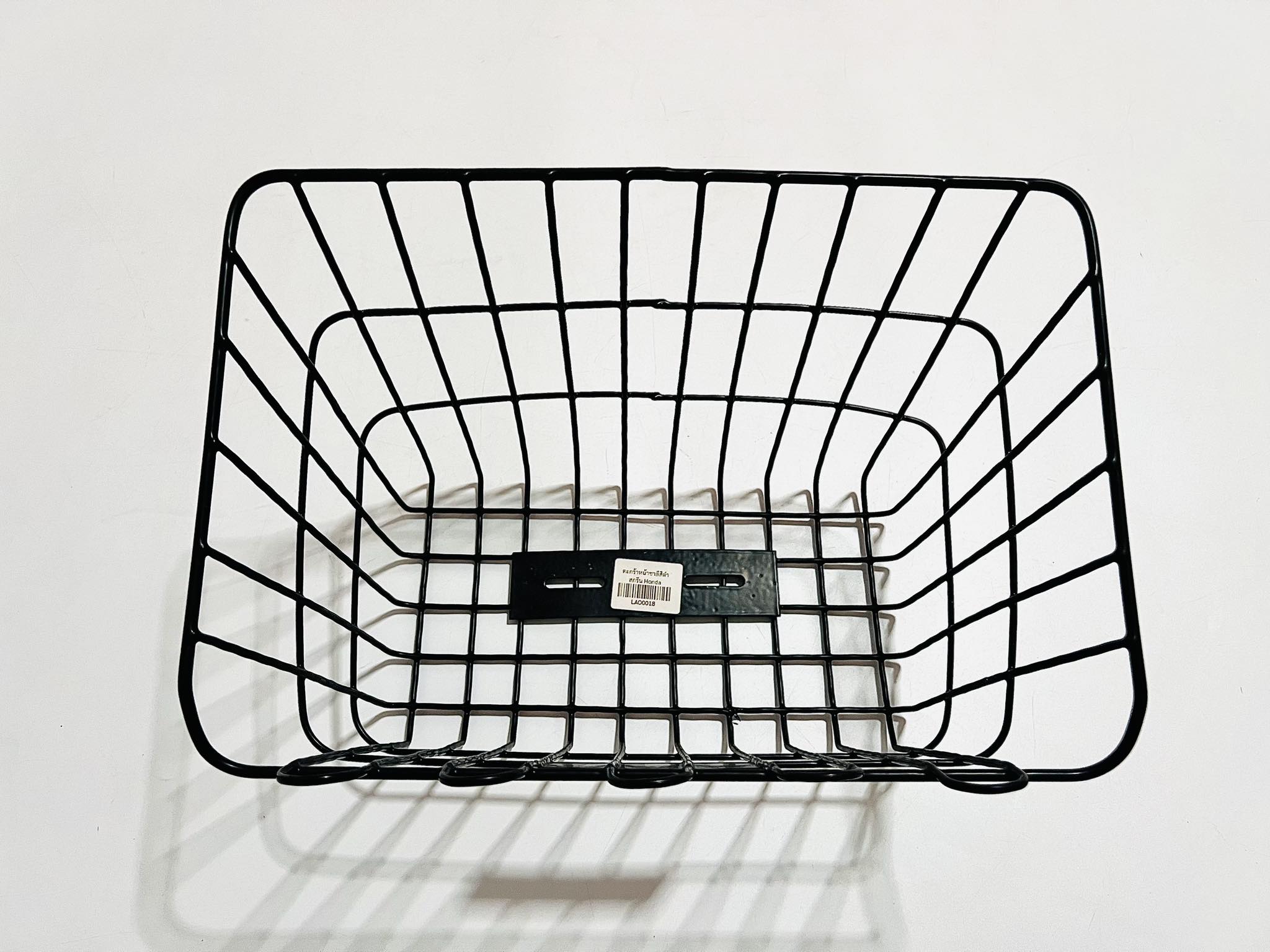 ตะกร้าหน้าชาลี แบบสกรีน สีดำ สีขาว A15