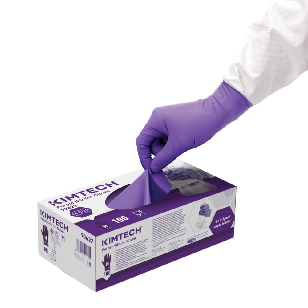 Kimtech™ Purple Nitrile Gloves (100ชิ้น/กล่อง)