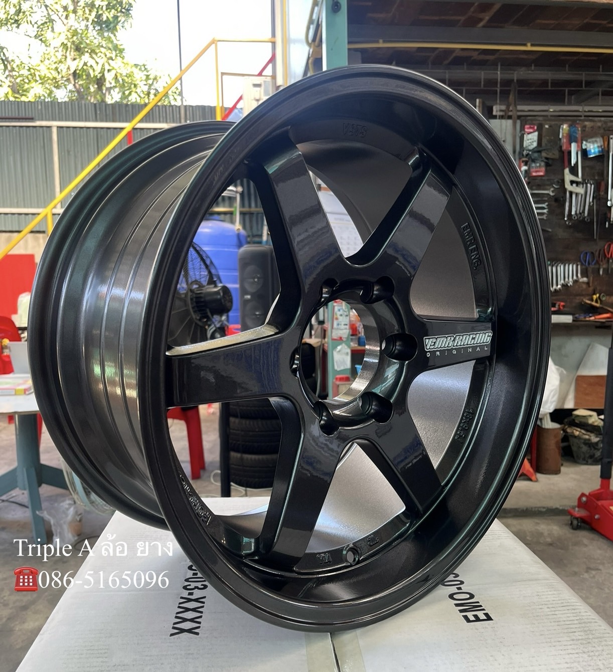 ✨ล้อแม็กใหม่💯6รู139✨TE37🤍หยอดขาว ขอบ 18 สีเทากัล💖กริ๊บๆ💖