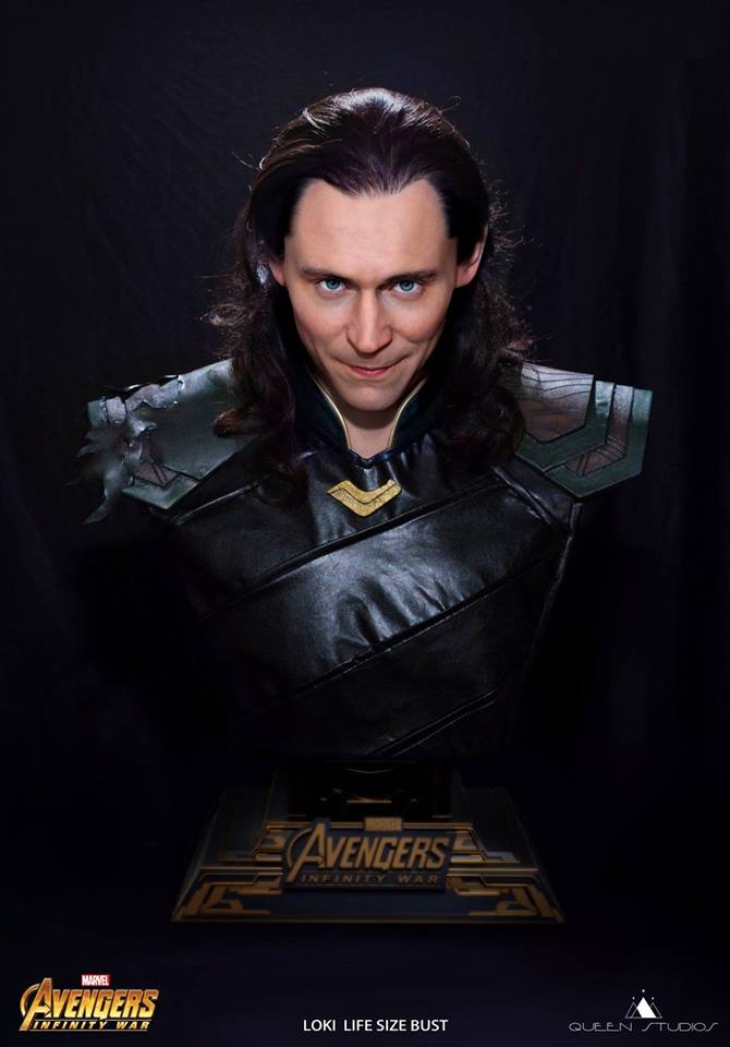 Queen Studios 1/1 Avengers: Infinity War - Loki Life Size Bust