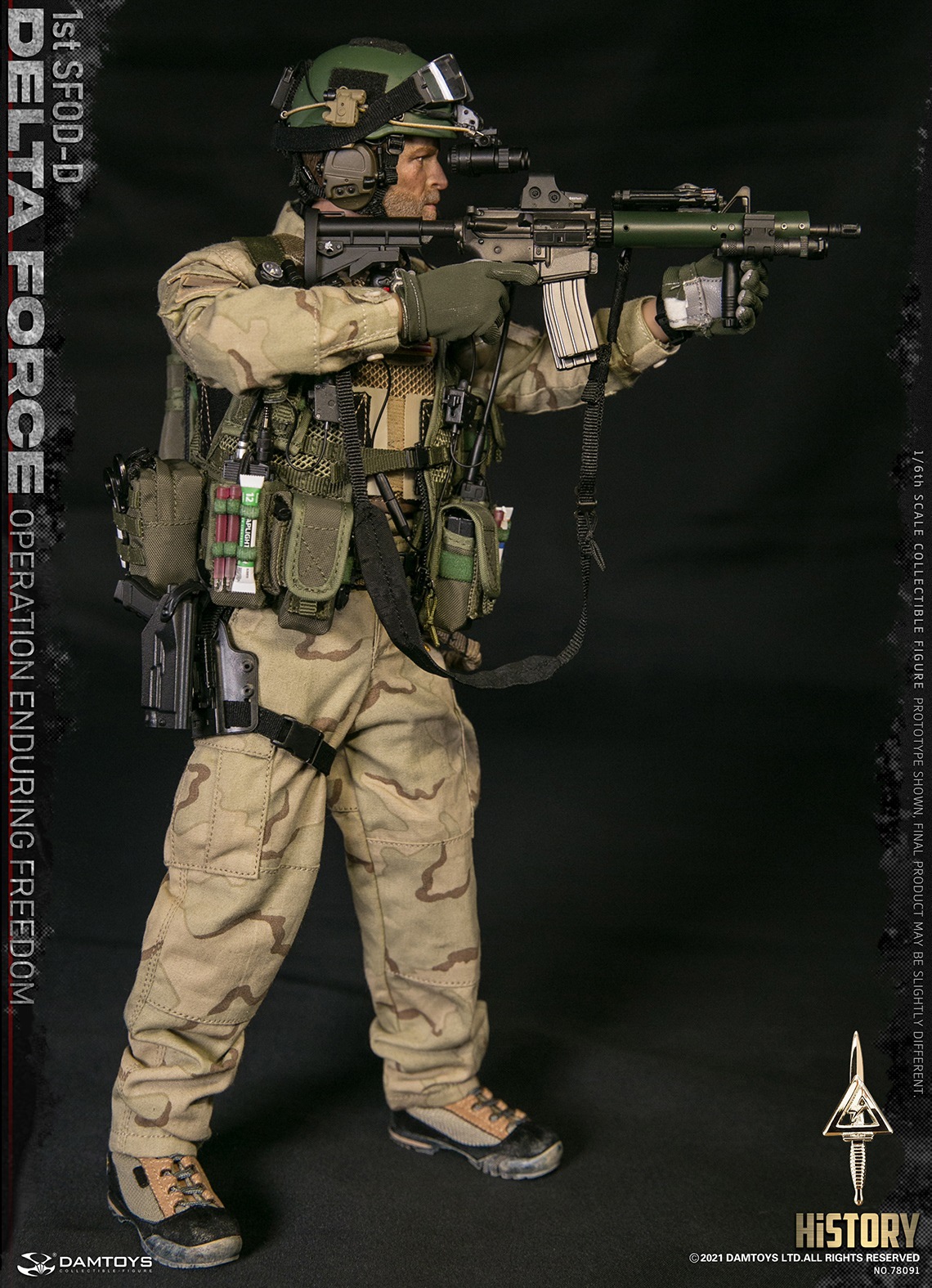 DAMTOYS 78091 1/6 1st SFOD-D OPERATION ENDURING FREEDOM DELTA FORCE