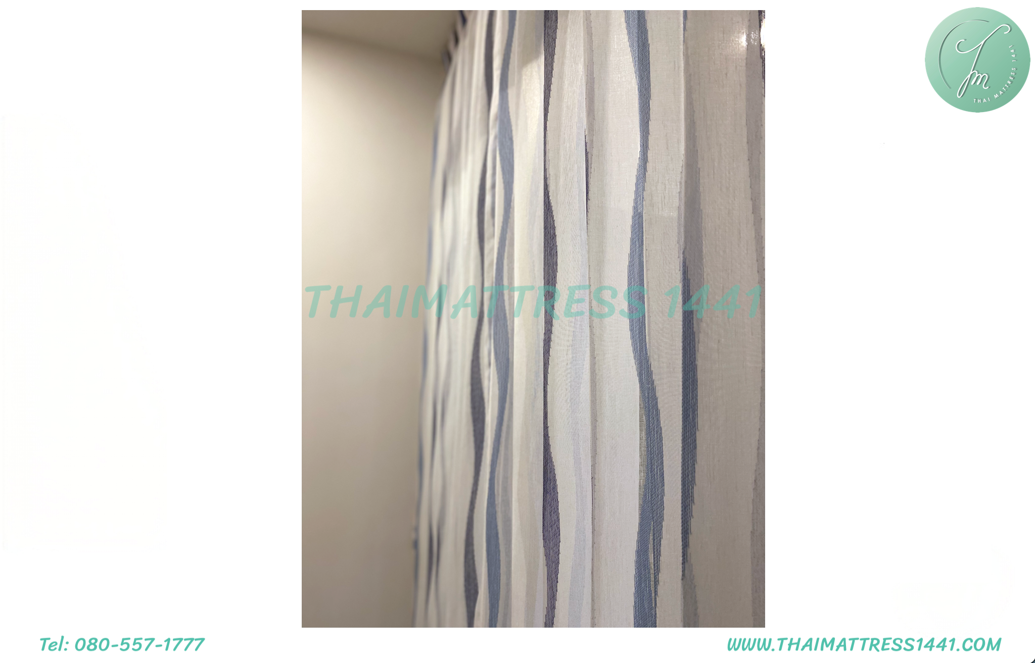 ผ้าม่านโปร่ง สั่งตัดตามขนาด เลือกลายผ้าได้ : Sheer curtain