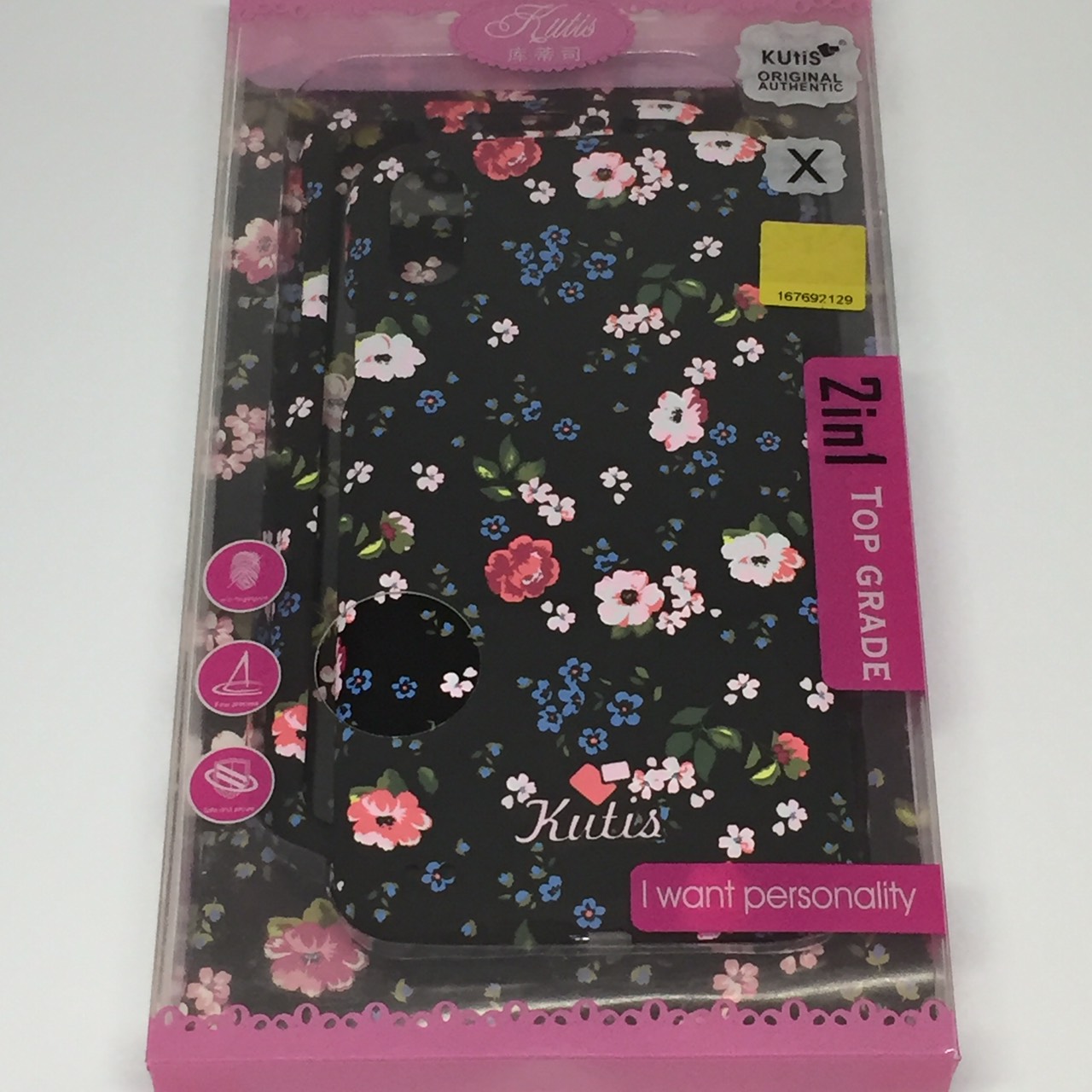 เคสคูทิส (Kutis) ไอโฟนX,XS(ลายดอกไม้)
