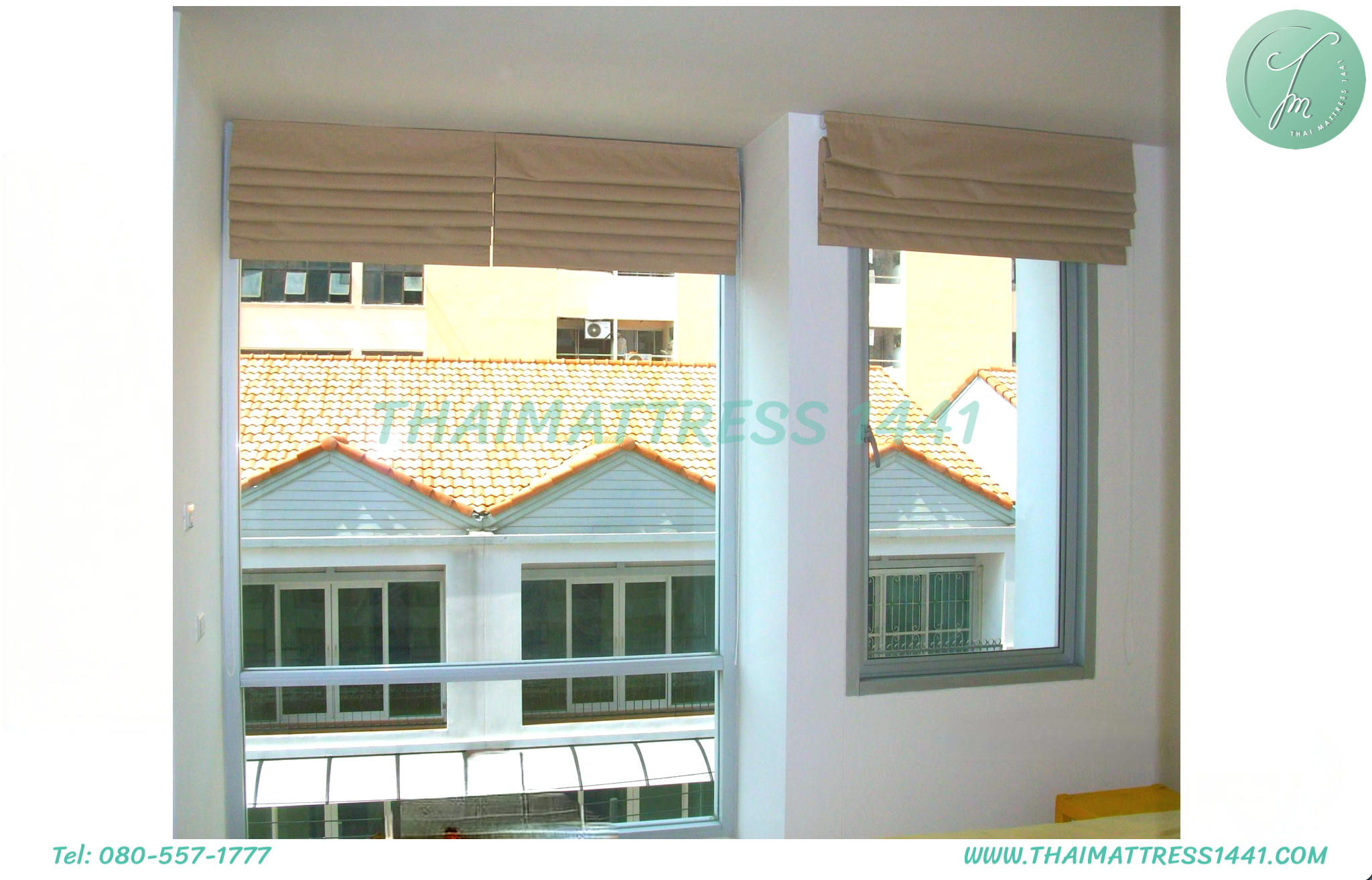 ผ้าม่านพับกันแสงแดด & UV : Roman Blind
