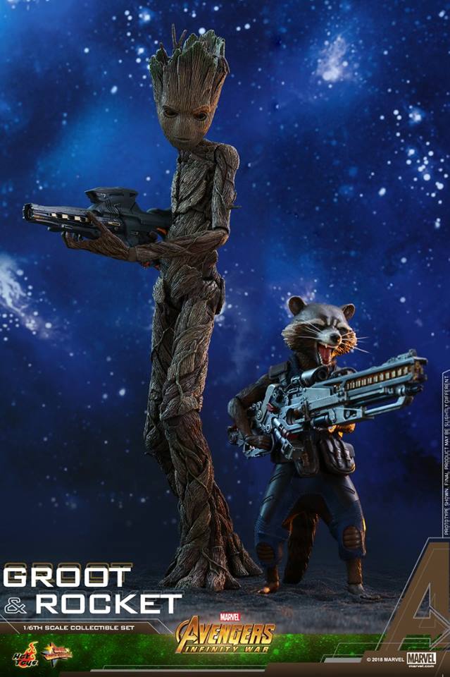 Hot Toys MMS476 AVENGERS: INFINITY WAR - GROOT & ROCKET