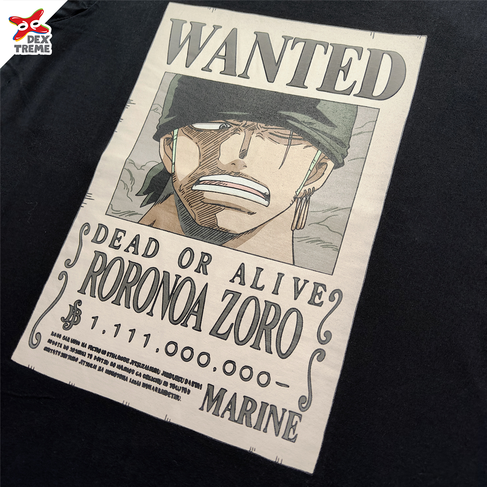 เสื้อวันพีซ Tees OP Zoro NEW WANTED