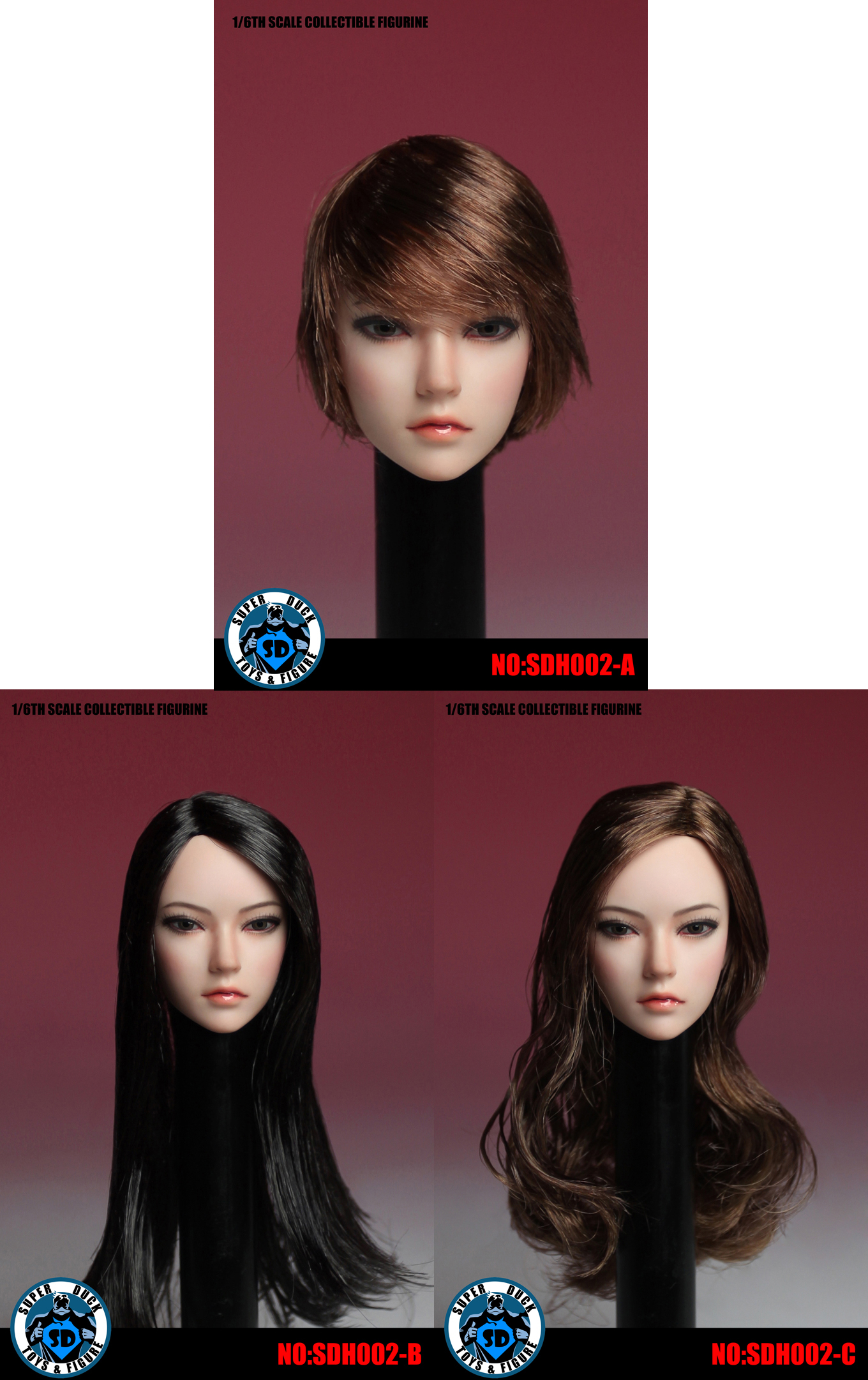 SUPER DUCK SDH002B Asian Headsculpt