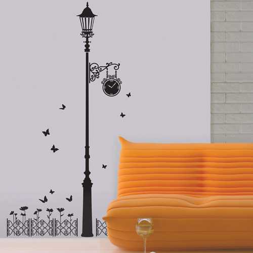 GS-58848 เสาไฟถนน Under the streetlight สีดำ