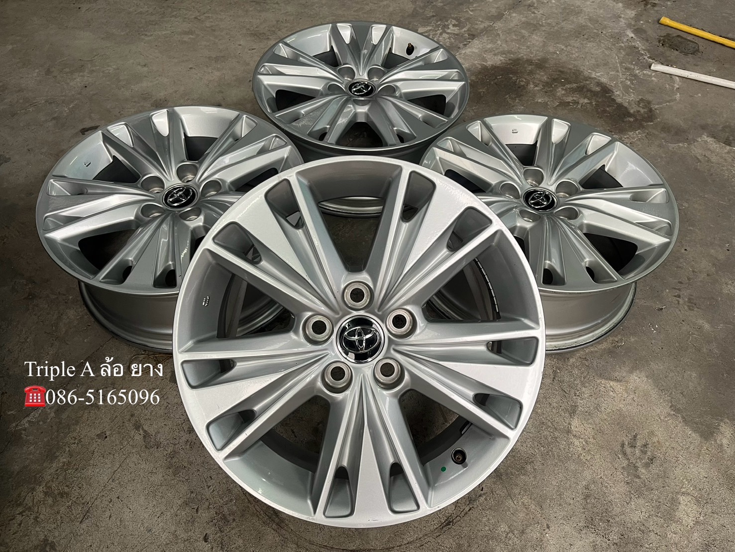 ✨ล้อแม็ก 5รู114✨Toyota INNOVA ขอบ 17🚘ใส่กับ Camry Alphard Vigo Revo ได้เลย