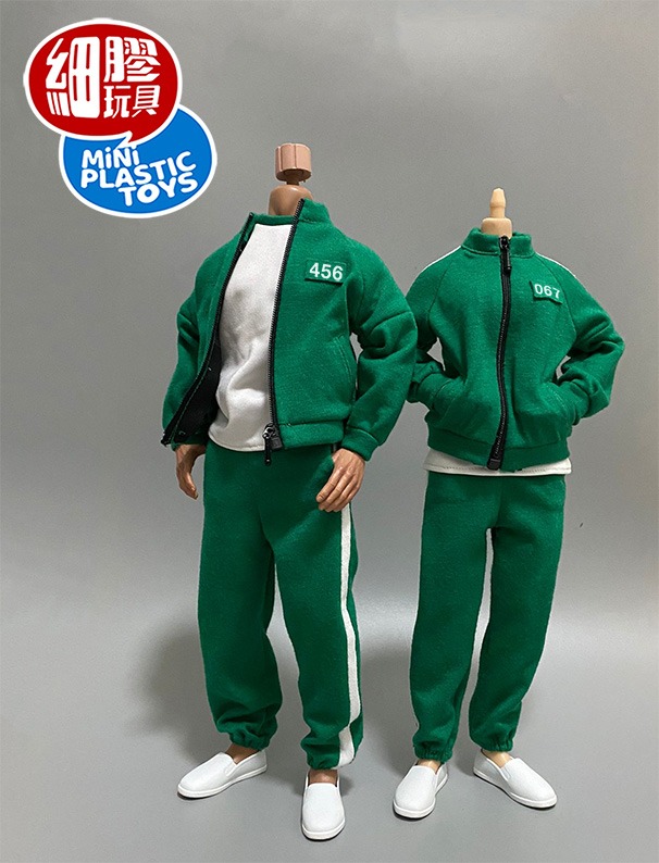 MTP MTP-M008 MTP-M009 1/6 Squid Game Men's & Women's Green Sportswear
