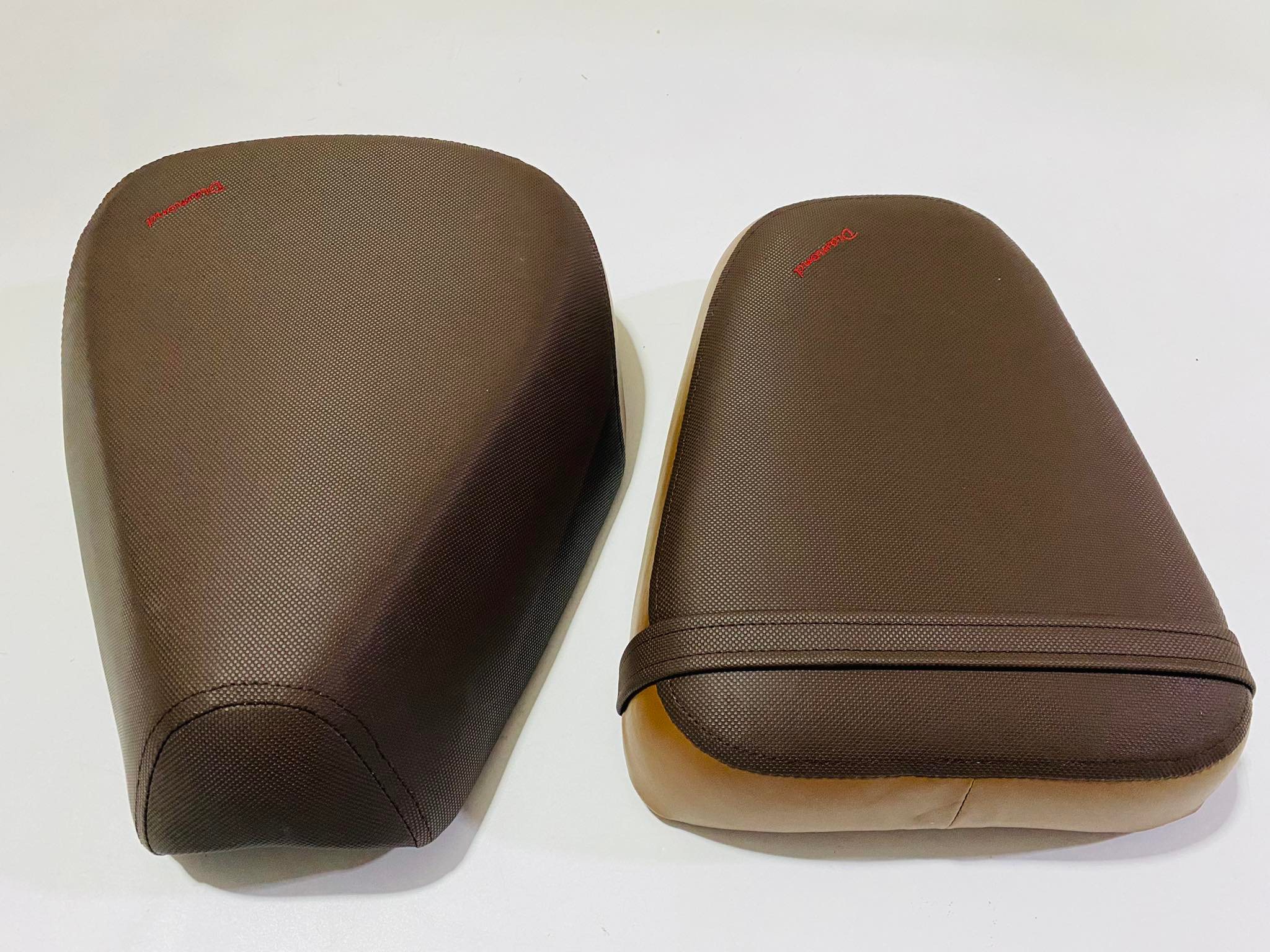 เบาะดรีมซูปเปอร์คลับ 2018 หน้า+หลัง 2 ท่อน รุ่นไฟกลม สีน้ำตาล