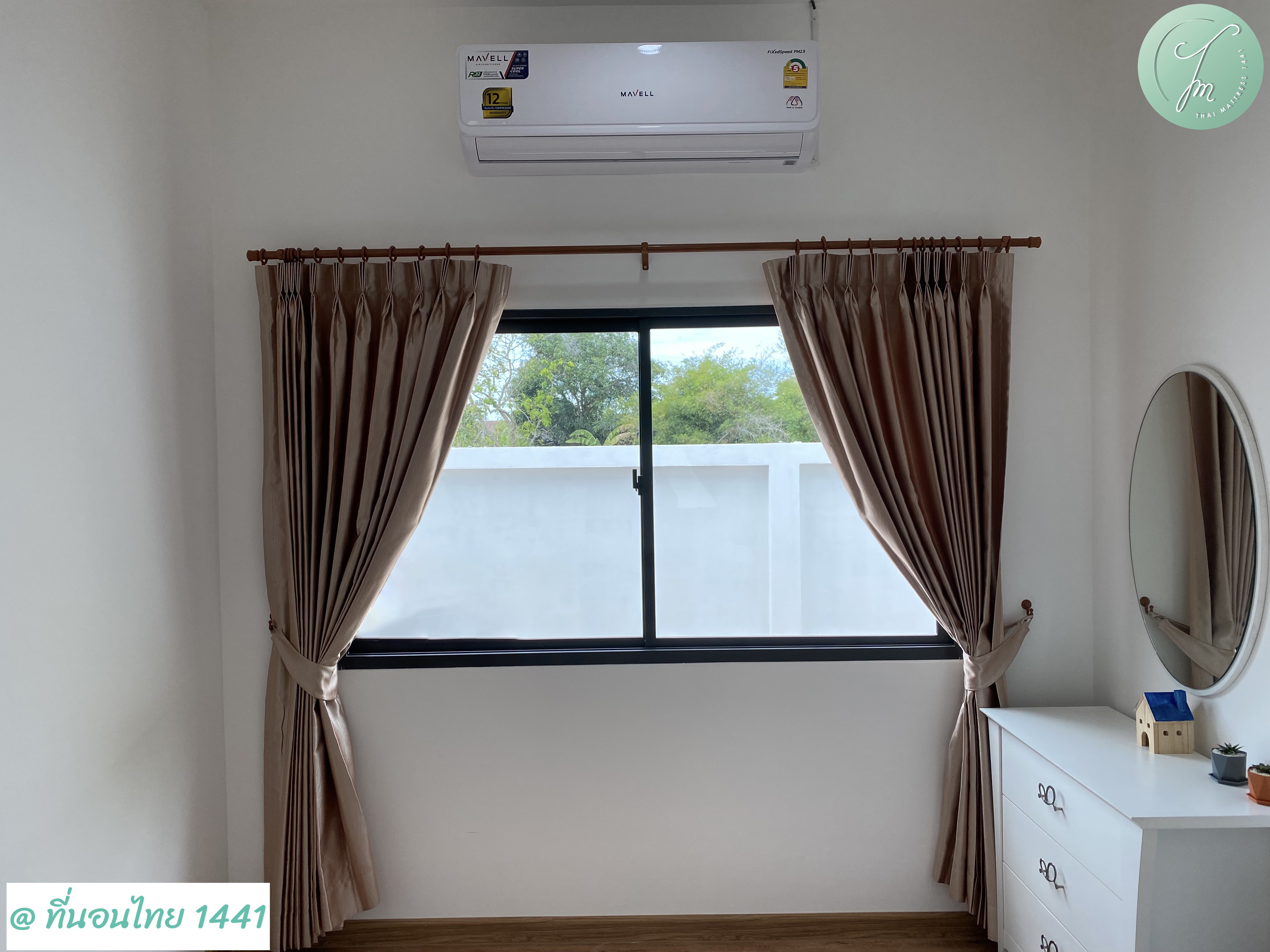 ผ้าม่านจีบสำหรับคอนโดและบ้าน | กันแสง UV + ผ้าโปร่ง - Pleat Curtain with sunblock and UV Protection