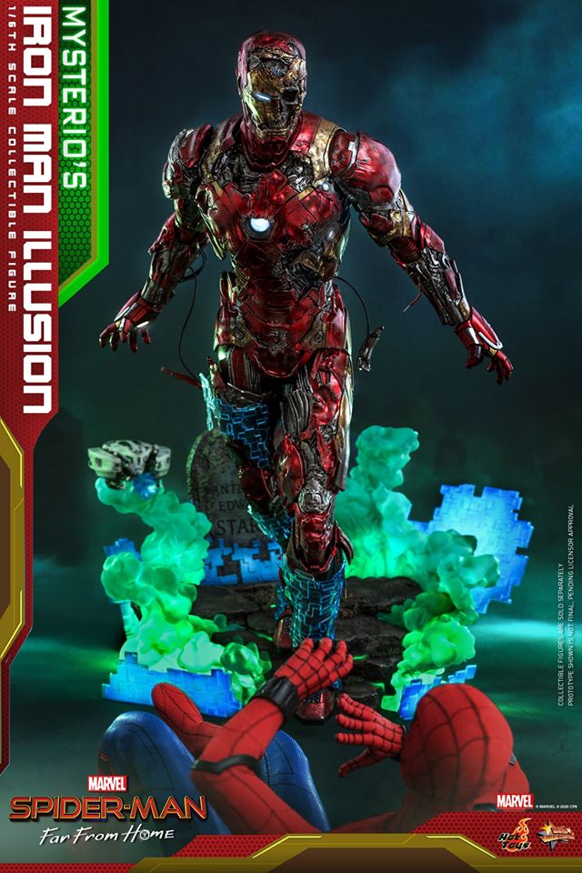 Hot Toys MMS580 1/6 Spider-Man: Far From Home - Mysterio’s Iron Man Illusion