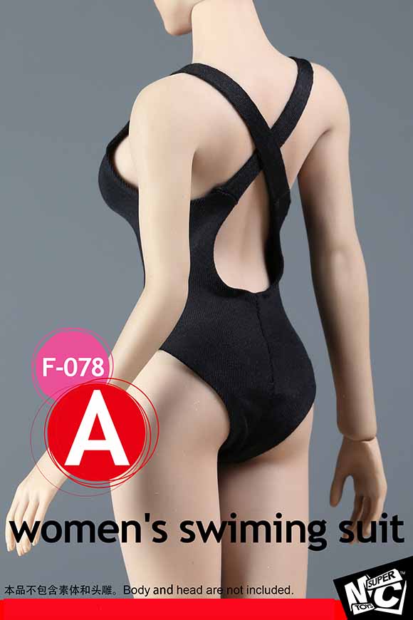 SUPERMCToys F-078 Women's Swimming Suit & Sheer Bodysuit