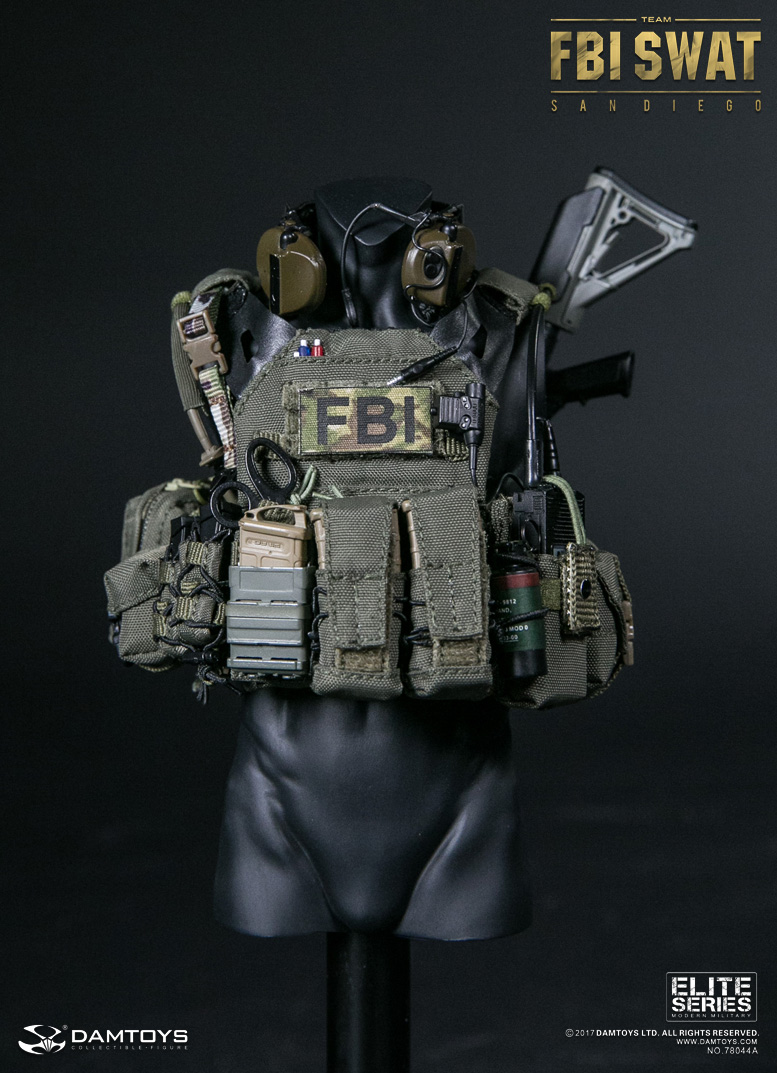 DAMTOYS No.78044 FBI SWAT TEAM AGENT - SAN DIEGO