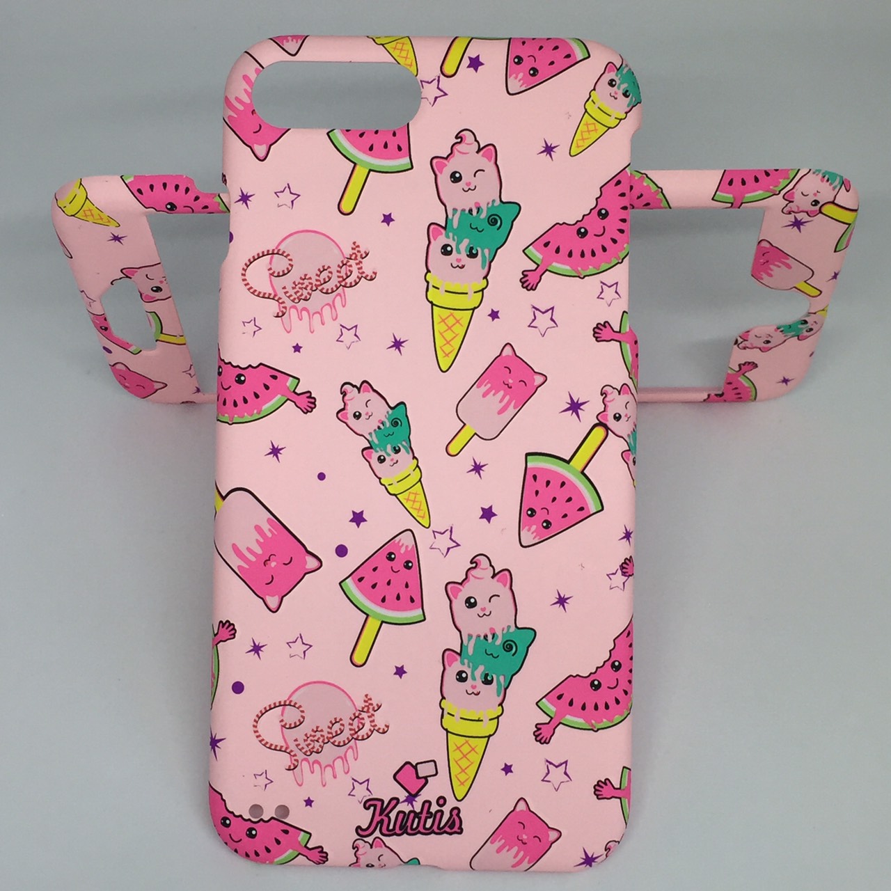 เคสคูทิสKutisไอโฟน7พลัส,8พลัส(ลายไอติมแตงโมSweet)มาใหม่ เคสประกบหน้า-หลัง เคสเรืองแสง เคสลายวินเทจ ร้านSuperhero Klongthom