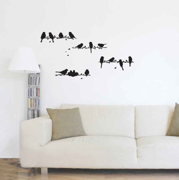 GS-58813 Birds Vinyl Wall Sticker 35x32 cm