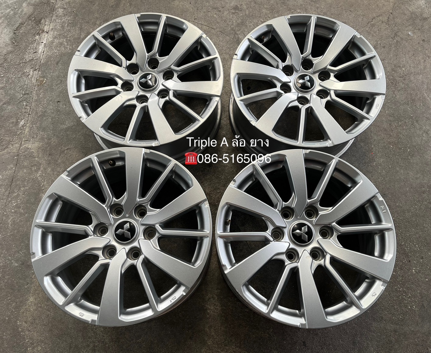 ✨ล้อแม็ก 6รู139✨Mitsu Pajero ขอบ 18💖สภาพดี💖