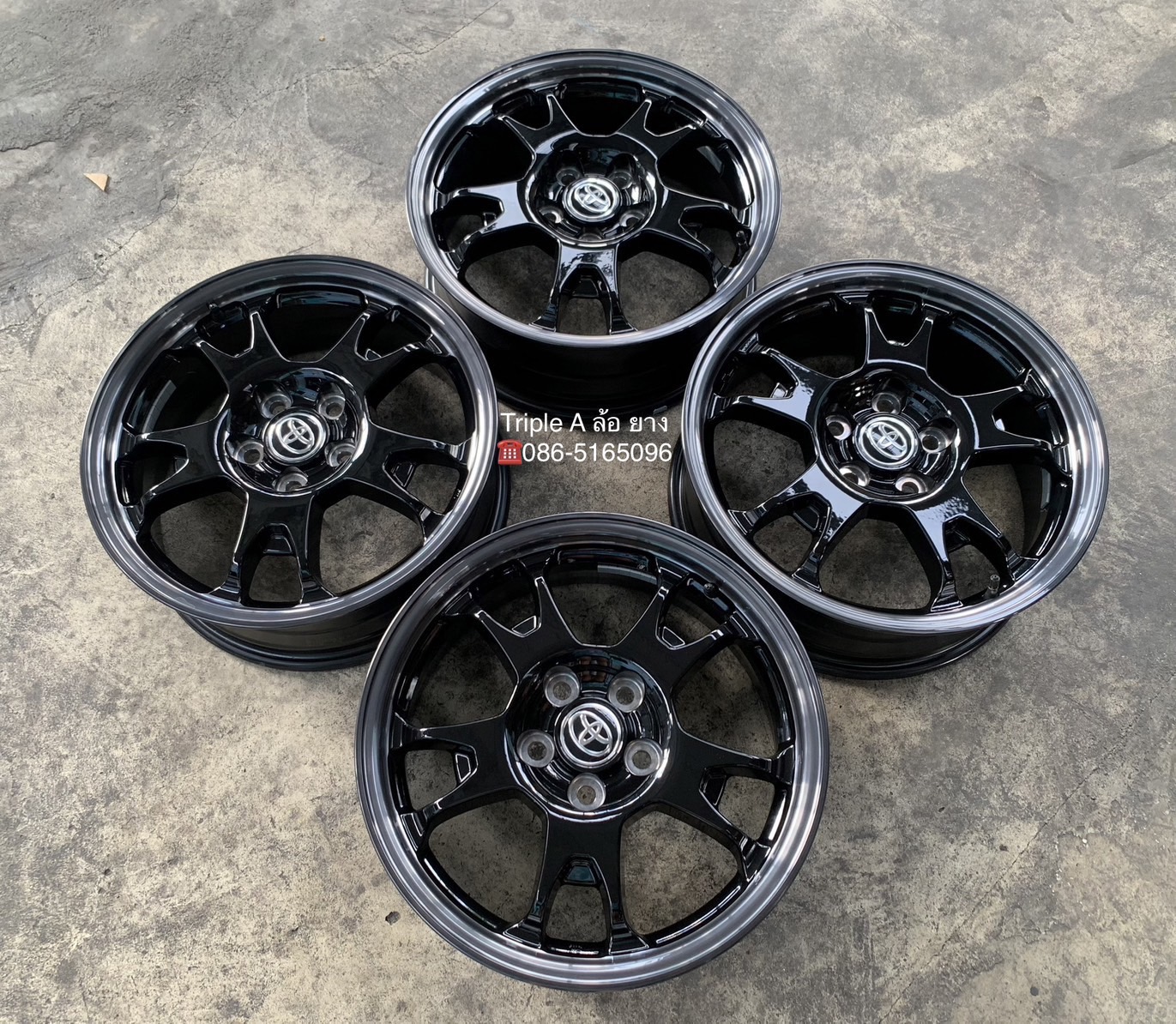 ✨ล้อแม็กป้ายแดง✨Toyota Revo GR Sport ขอบ 17 ดำขอบชา💖สวยกริ๊บ💖