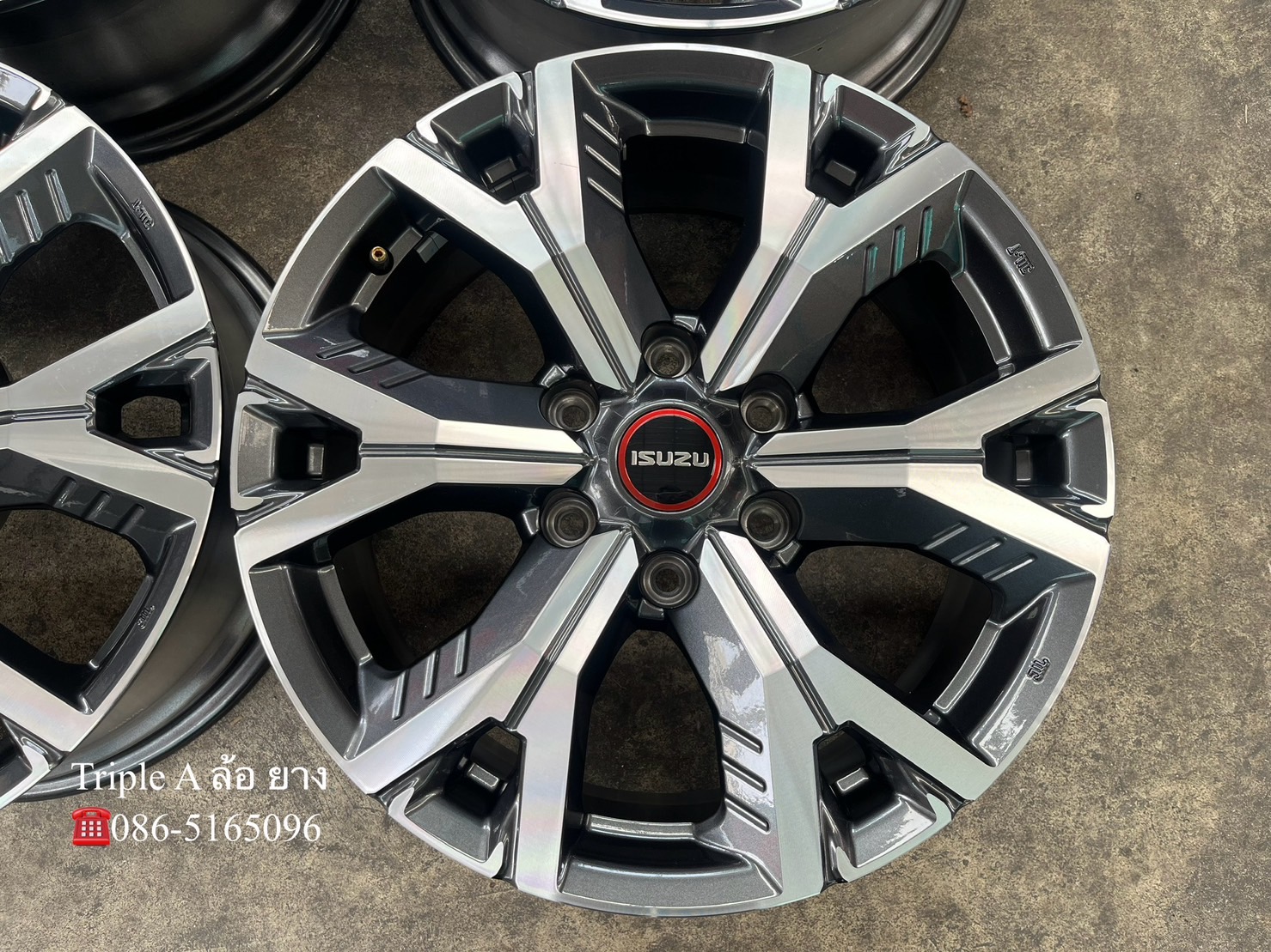 ✨ล้อแม็กป้ายแดง✨ISUZU D-Max รุ่นใหม่ ขอบ 18 เทาหน้าเงา💖สวยกริ๊บ💖
