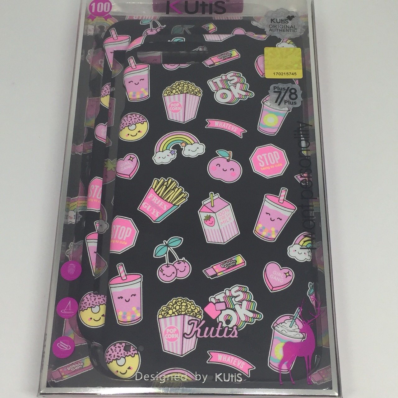 เคสคูทิส(Kutis)ไอโฟน7พลัส,8พลัส(ลายIT'S OK)มาใหม่ เคสประกบหน้า-หลัง เคสเรืองแสง เคสลายวินเทจ ร้านSuperhero Klongthom