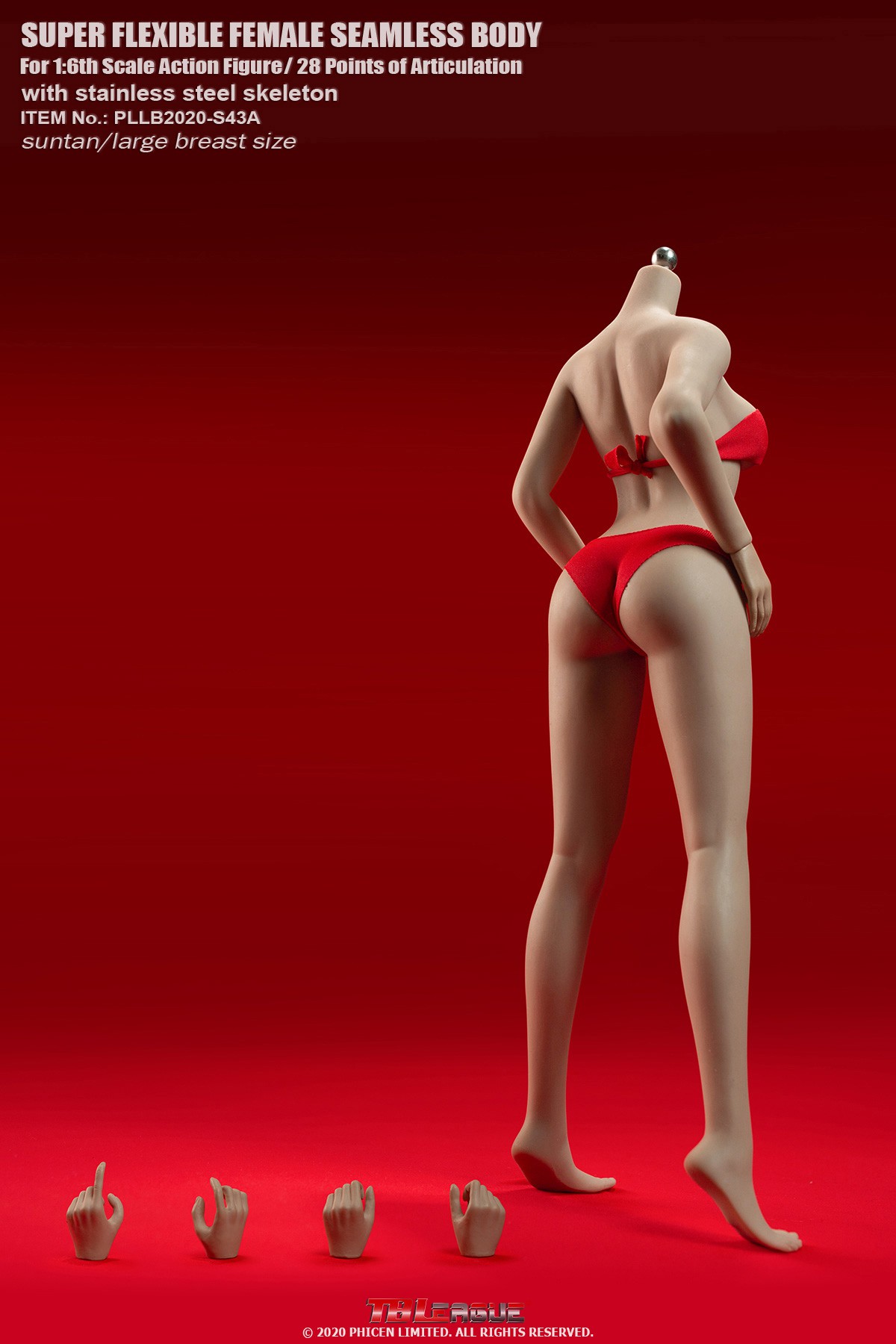 TBLeague PLLB2020-S43A 1/6 Suntan Large Breast Size Female Super-Flexible (ขามีตำหนิ)