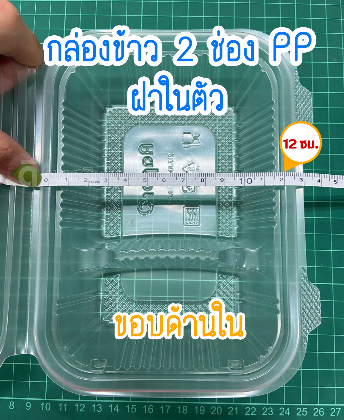กล่องข้าว PP ฝาติด