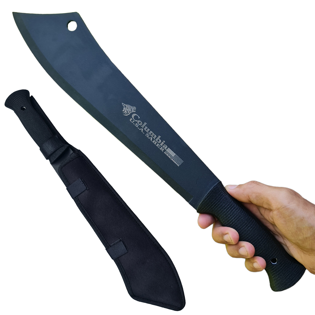 มีดมาเชเต้ มีดเดินป่า มีดใบตาย Columbia A13 Machete ขนาด 17.3 นิ้ว (44 ซม.) พร้อมซองไนล่อนสำหรับเก็บมีด