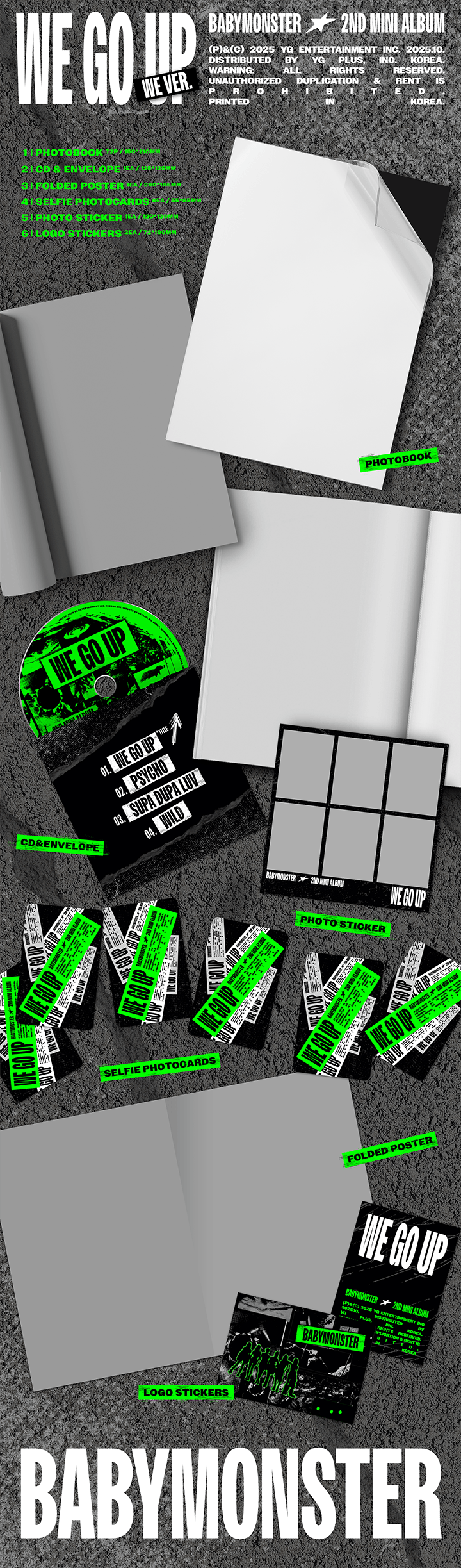 [PRE] BABYMONSTER 2nd MINI ALBUM [WE GO UP]