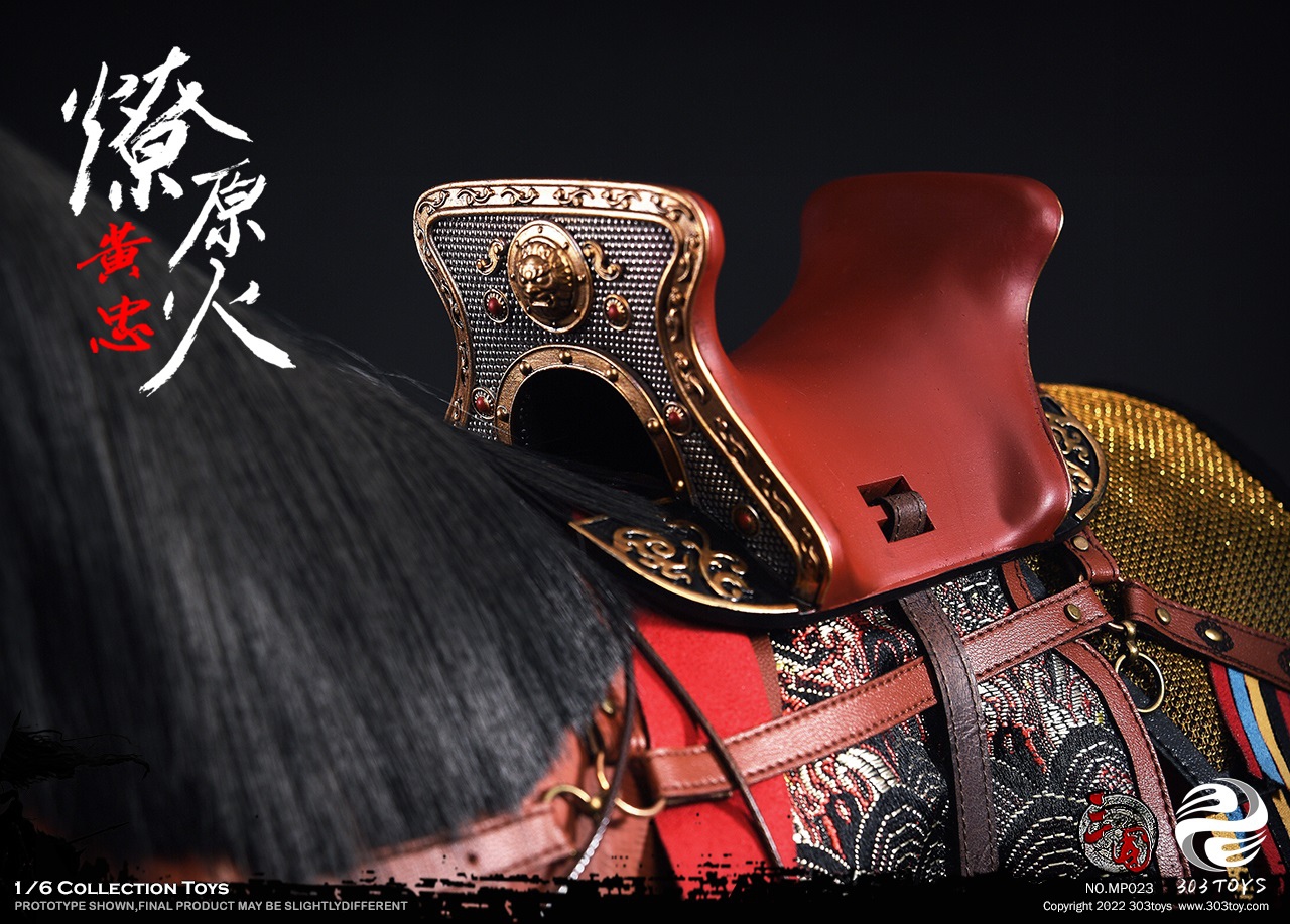 303TOYS MP022 & MP023 1/6 THREE KINGDOMS SERIES - HUANG ZHONG HANSHENG GENERAL OF THE REAR (EXCLUSIVE COPPER VERSION) & PRAIRIE FIRE THE STEED OF HUANG ZHONG