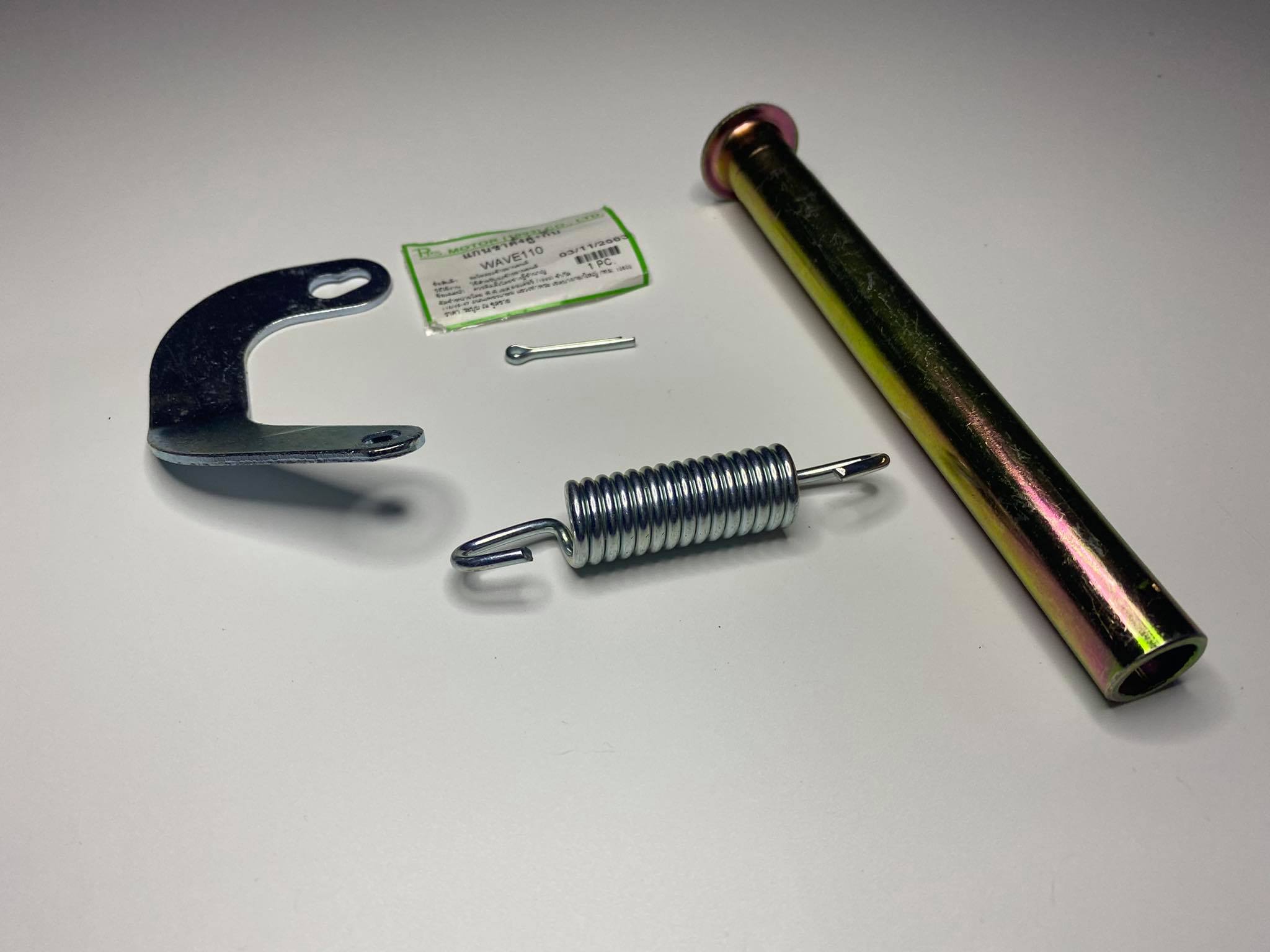 แกนขาตั้ง+วงเดือน+สปริงเวฟ100 เวฟ110 ตรงรุ่น