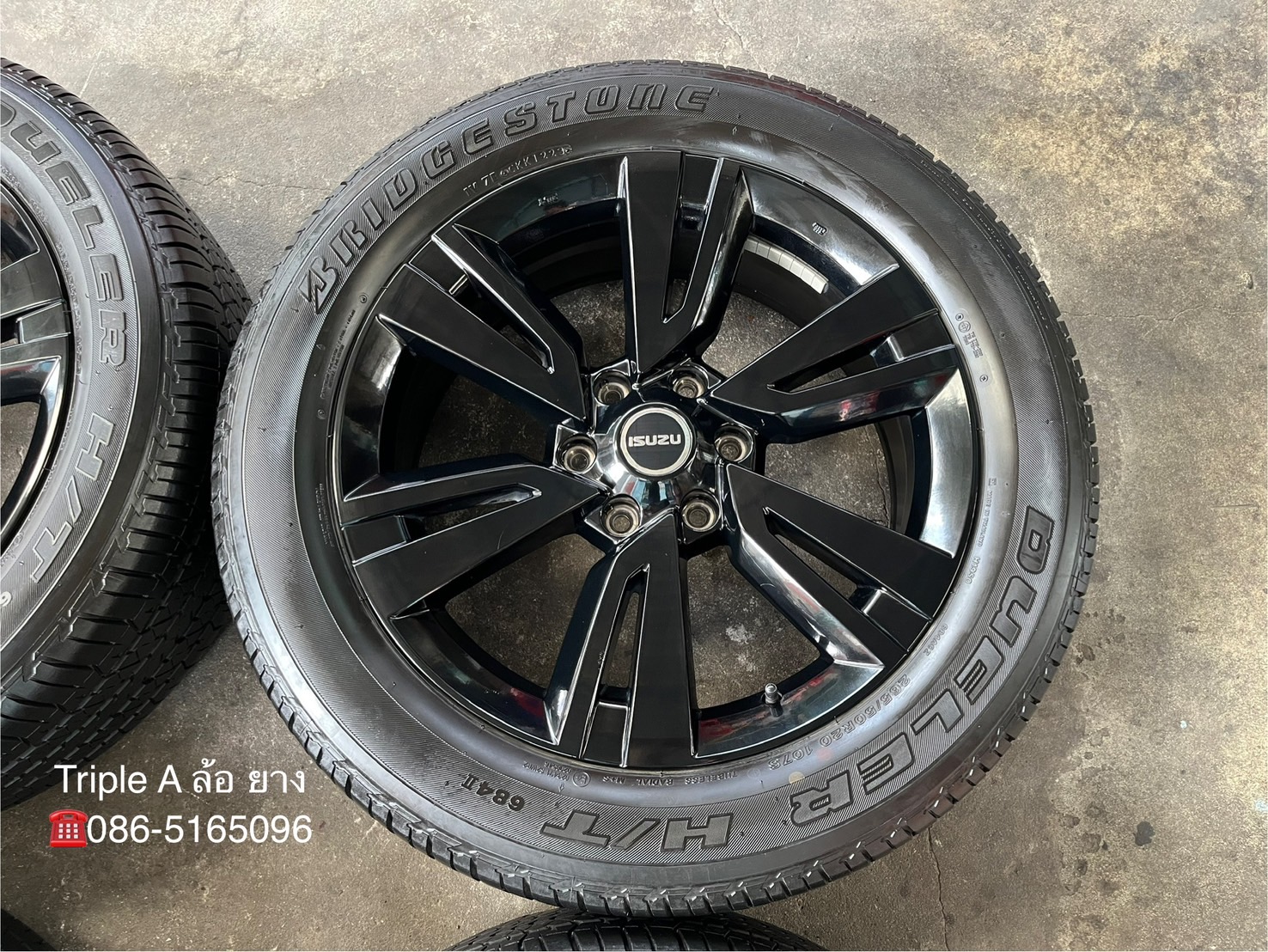 ✨ล้อแม็กพร้อมยาง✨ISUZU MU-X รุ่นพิเศษ PHANTOM ขอบ 20 สีดำแท้💯