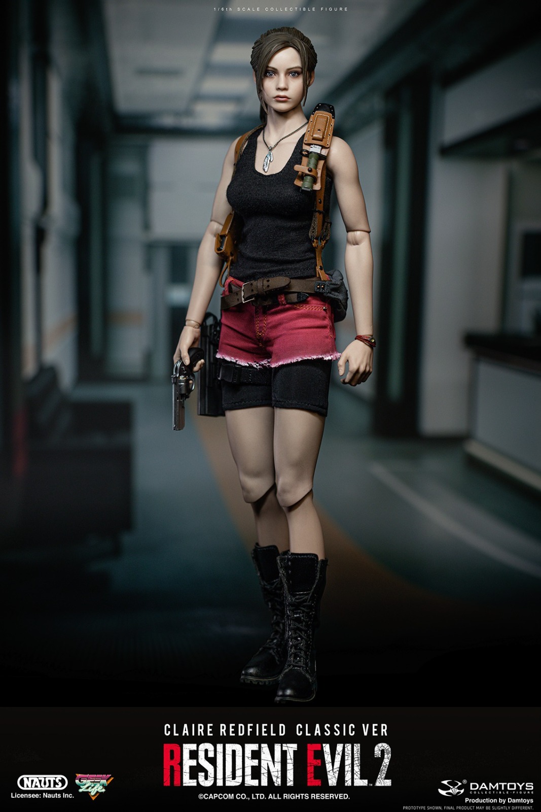DAMTOYS DMS038 1/6 RESIDENT EVIL 2 - CLAIRE REDFIELD (CLASSIC VER)