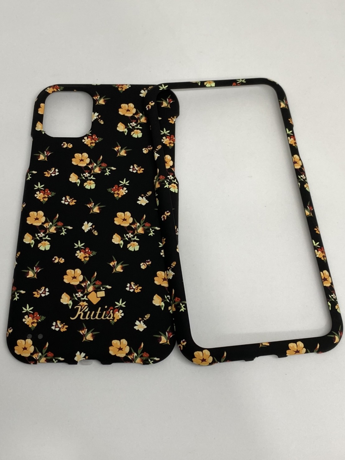 เคสคูทิส(Kutis)เคสไอโฟน11G(ลายดอกไม้ช่อดอกสีส้ม)มาใหม่ เคสประกบหน้า-หลัง เคสเรืองแสง เคสลายวินเทจ ร้านSuperhero Klongthom