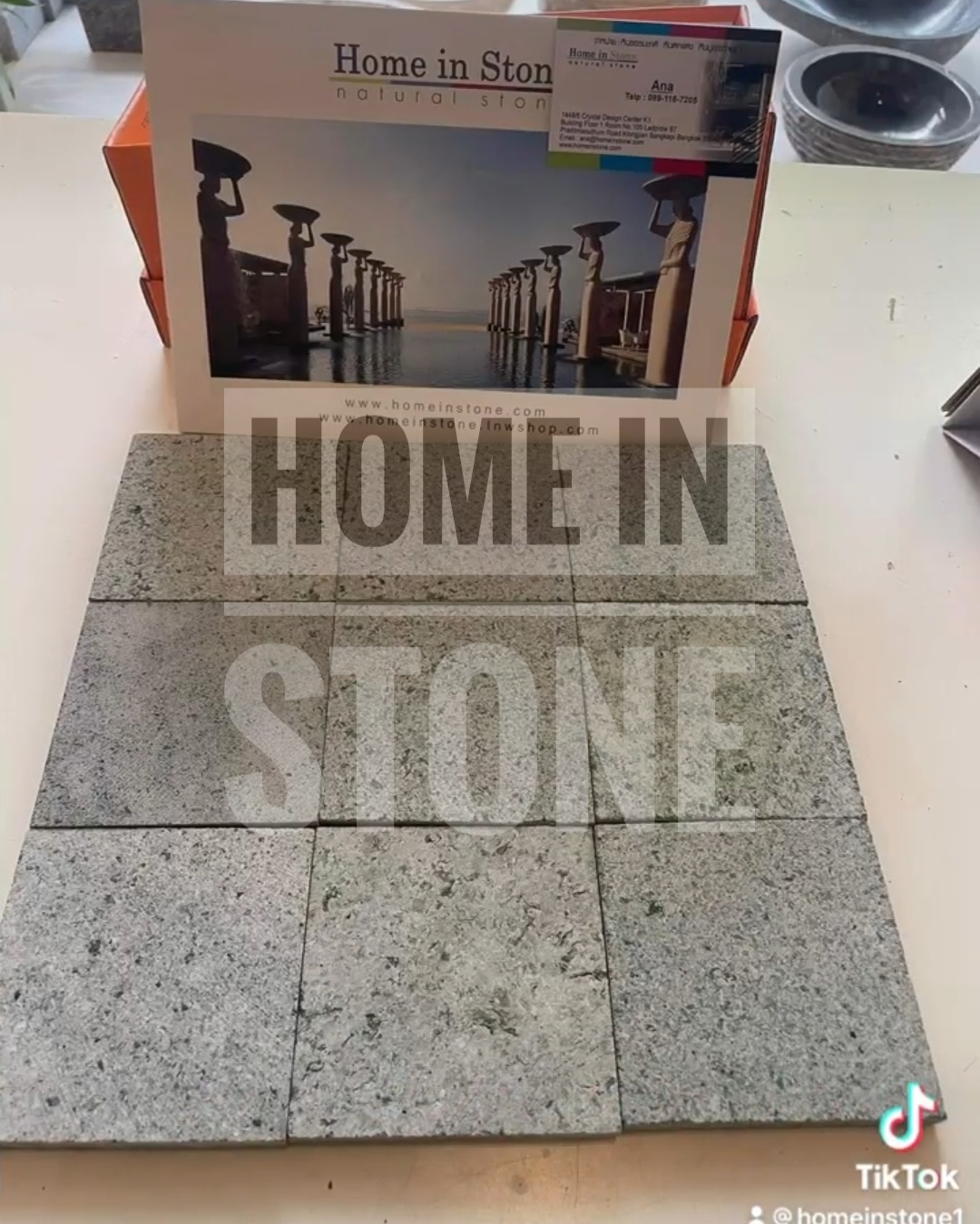 หินธรรมชาติ Green Sukabumi ปูสระว่ายน้ำ เขียว สวย