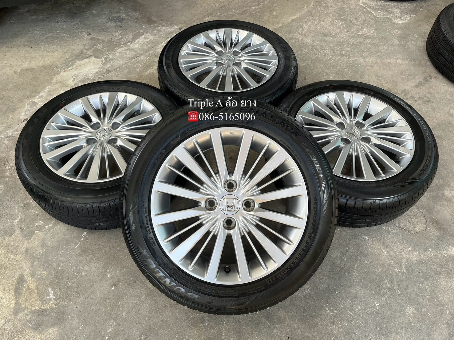 ✨ล้อแม็ก✨Honda City ขอบ 15 พร้อมยาง 185-60-15♨️ปี 21♨️